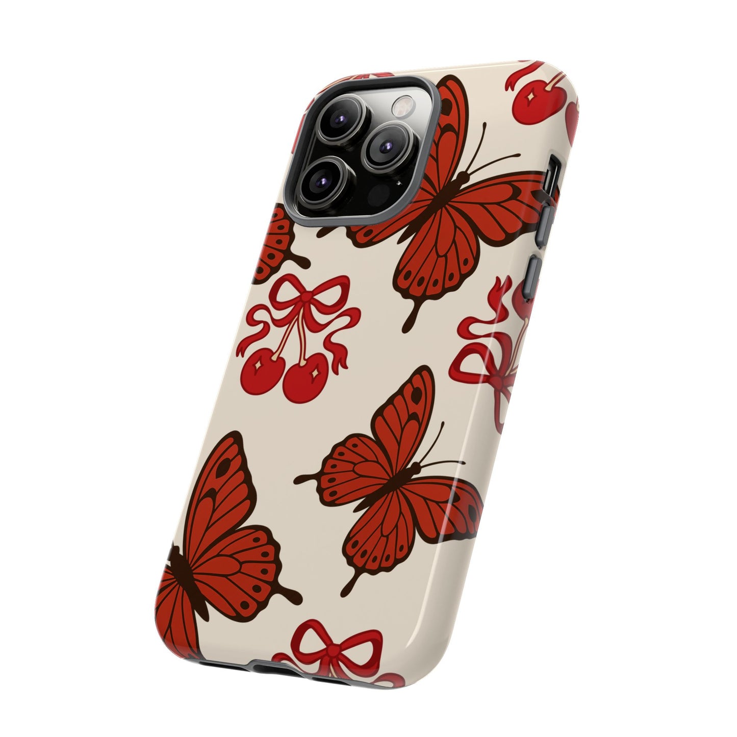 Butterfly Cherry Tough Phone Case