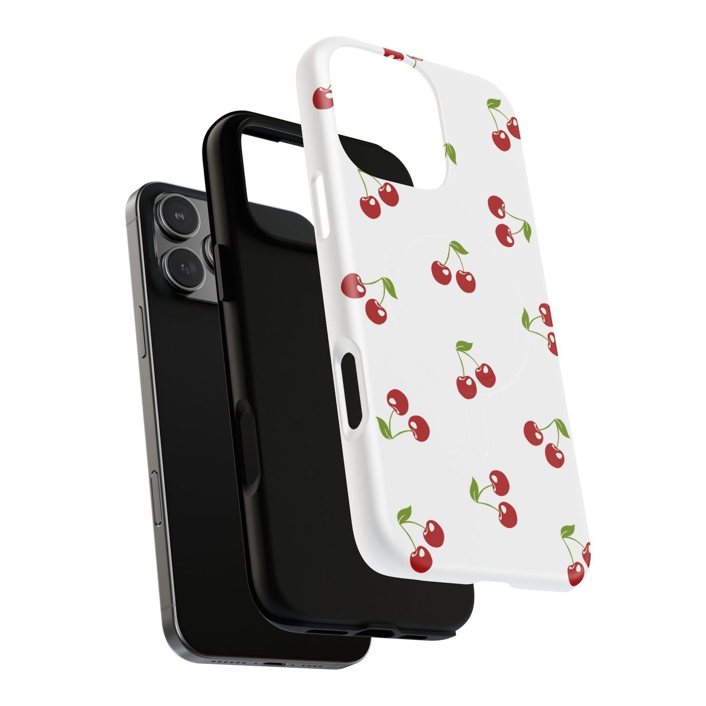 White Cherry Tough Magnetic Case