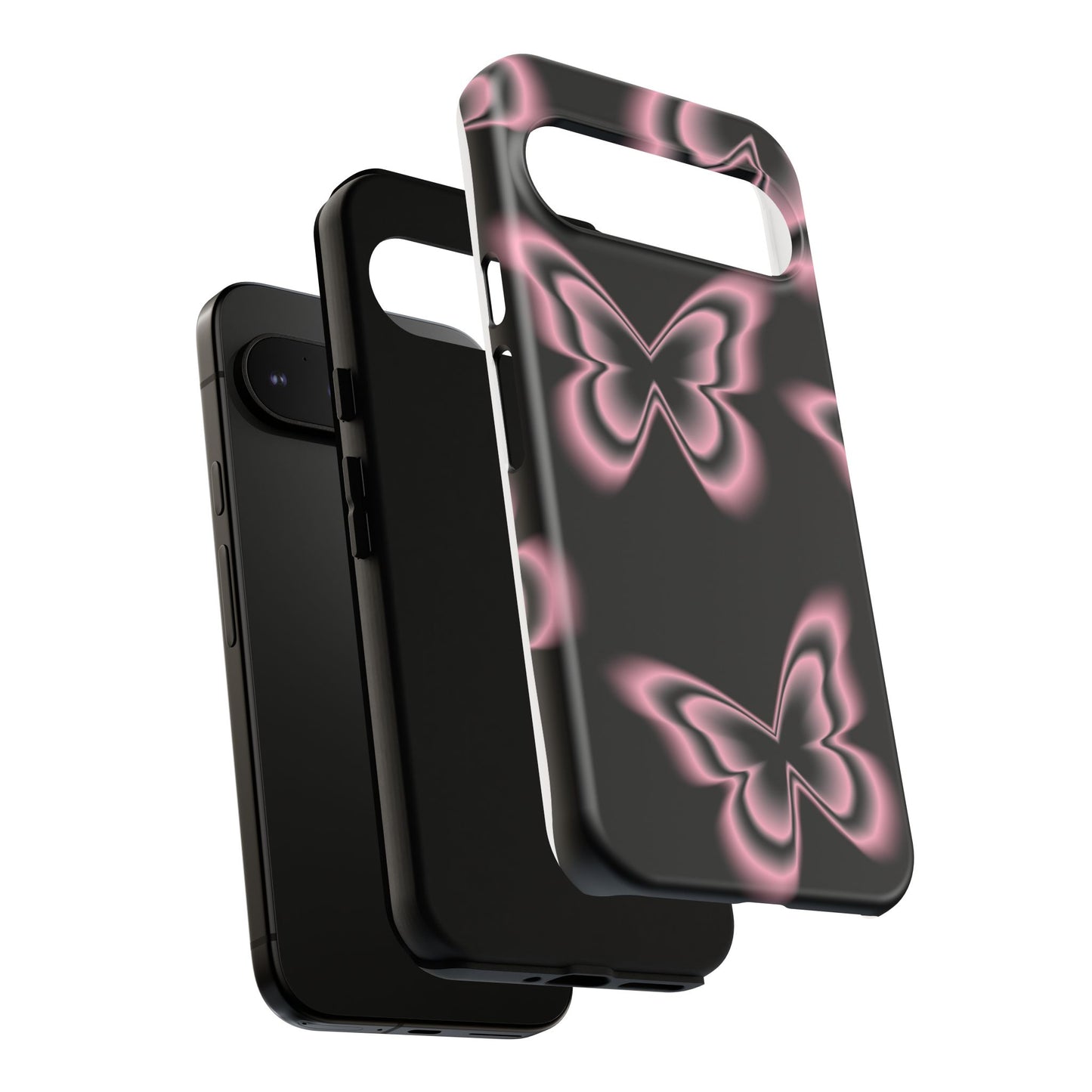 Pink Butterfly Tough Phone Case