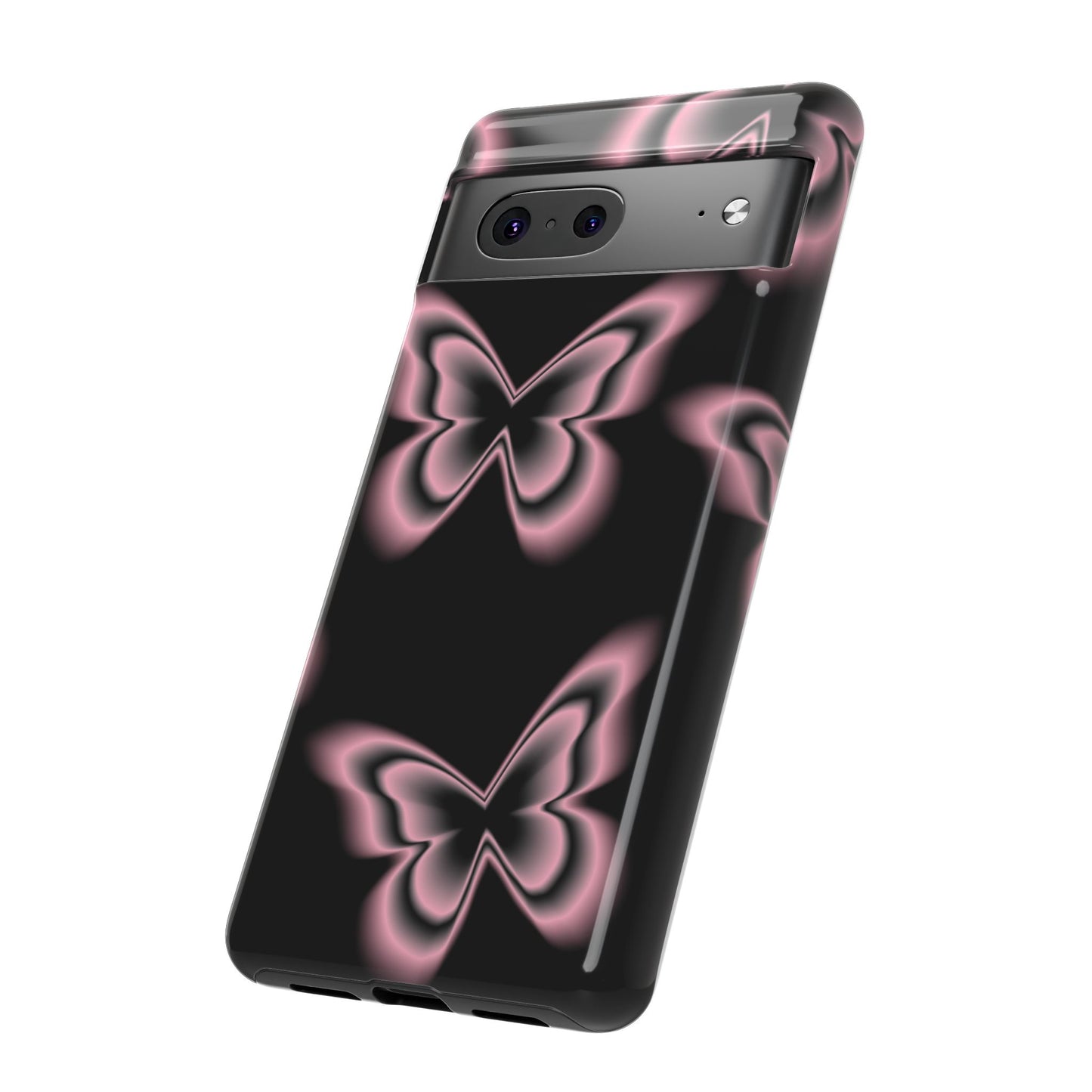 Pink Butterfly Tough Phone Case
