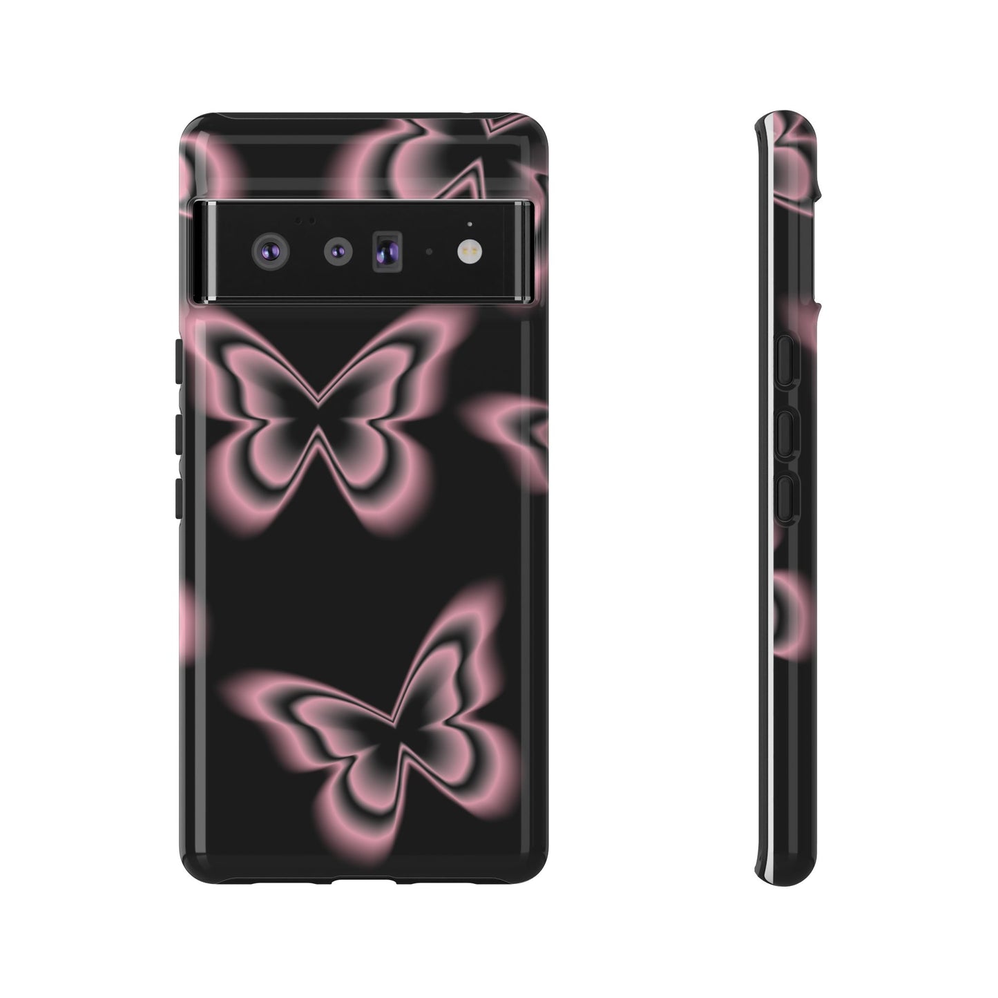 Pink Butterfly Tough Phone Case