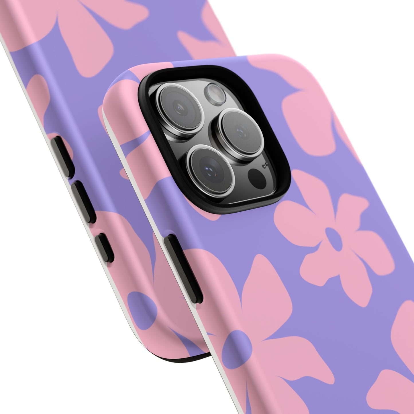 Pink Floral Tough Phone Case
