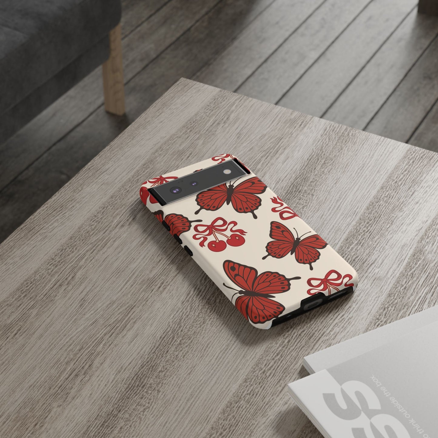 Butterfly Cherry Tough Phone Case