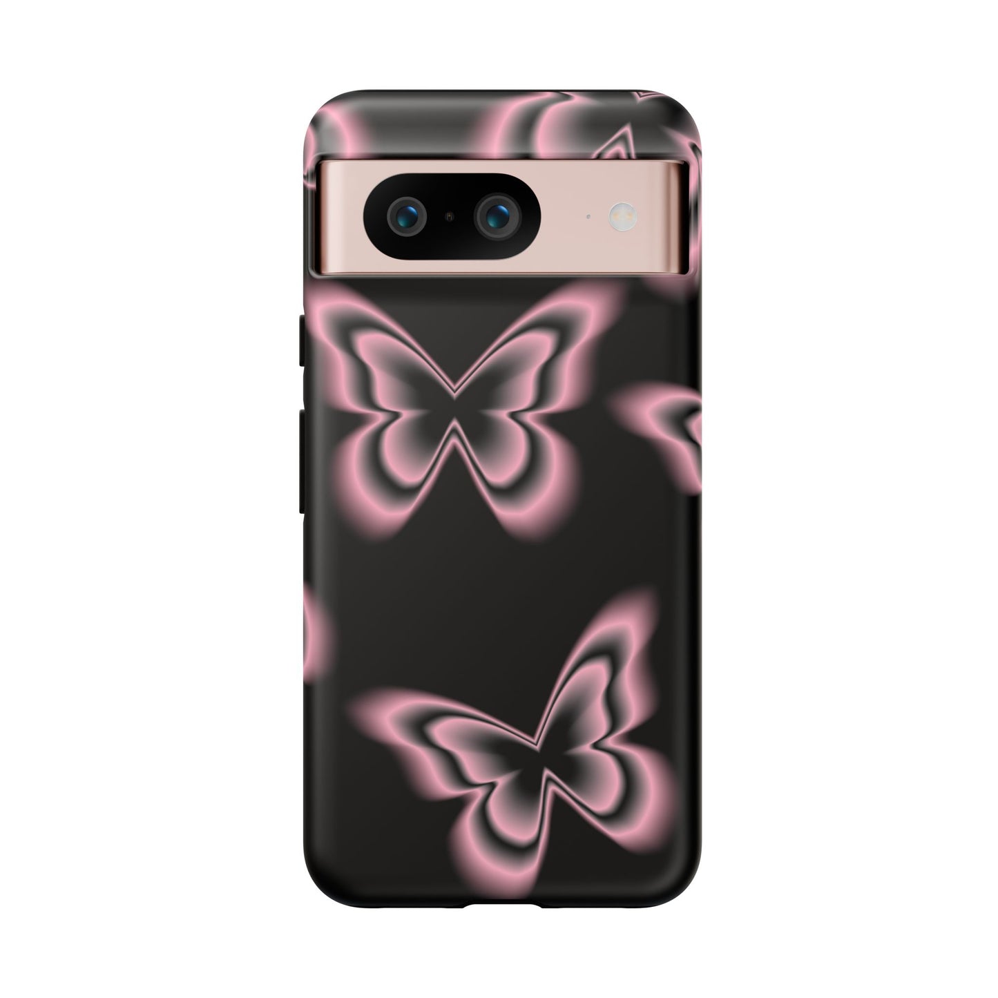 Pink Butterfly Tough Phone Case