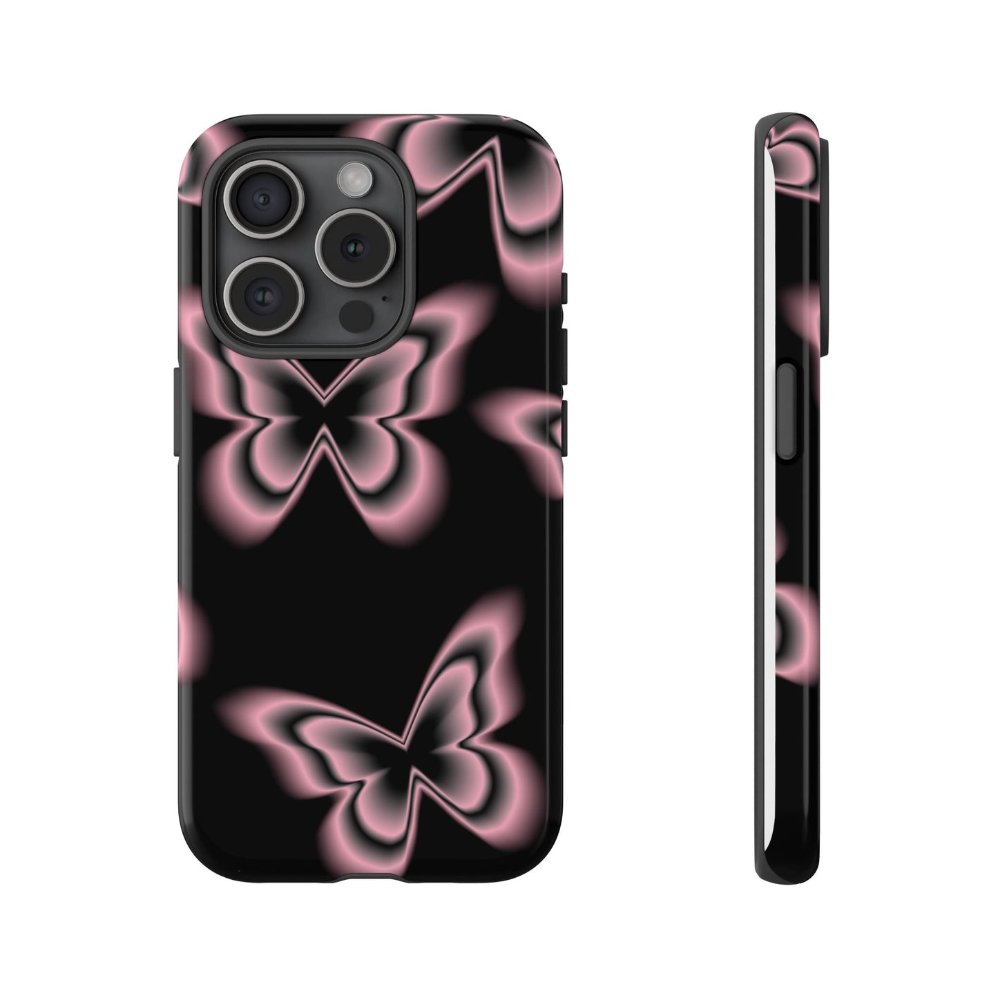 Pink Butterfly Tough Phone Case
