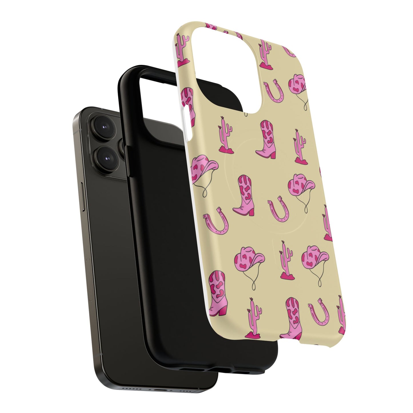 Pink Western-Themed Tough Magnetic Case