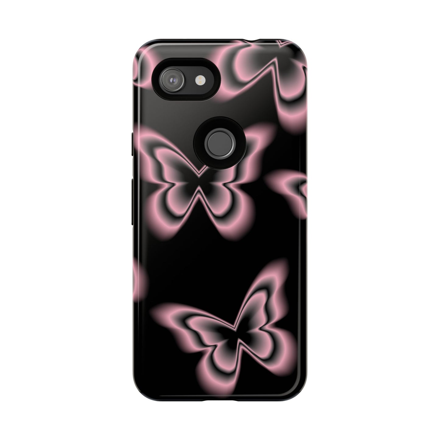 Pink Butterfly Tough Phone Case
