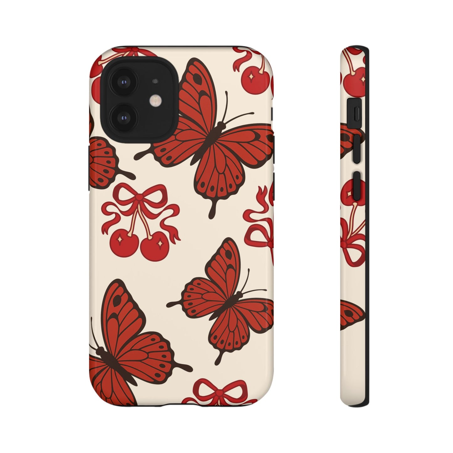 Butterfly Cherry Tough Phone Case