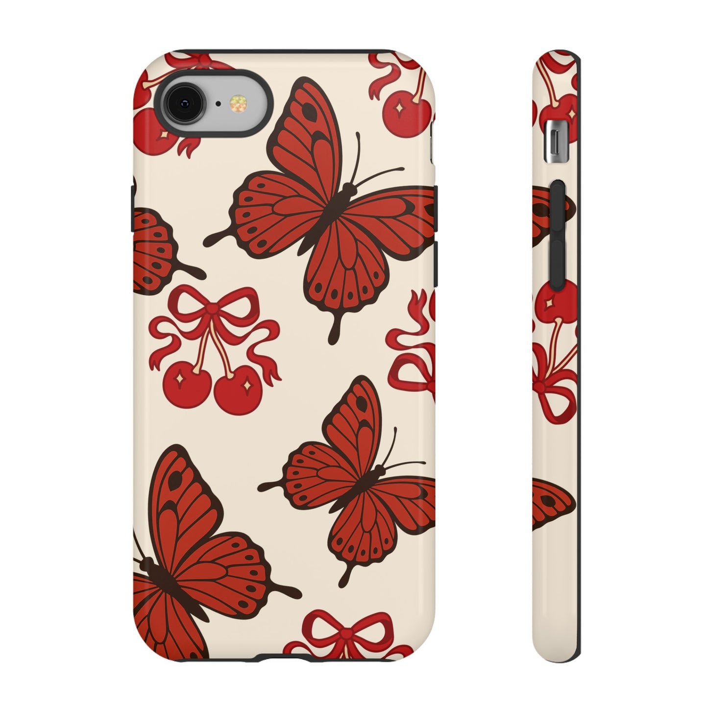 Butterfly Cherry Tough Phone Case
