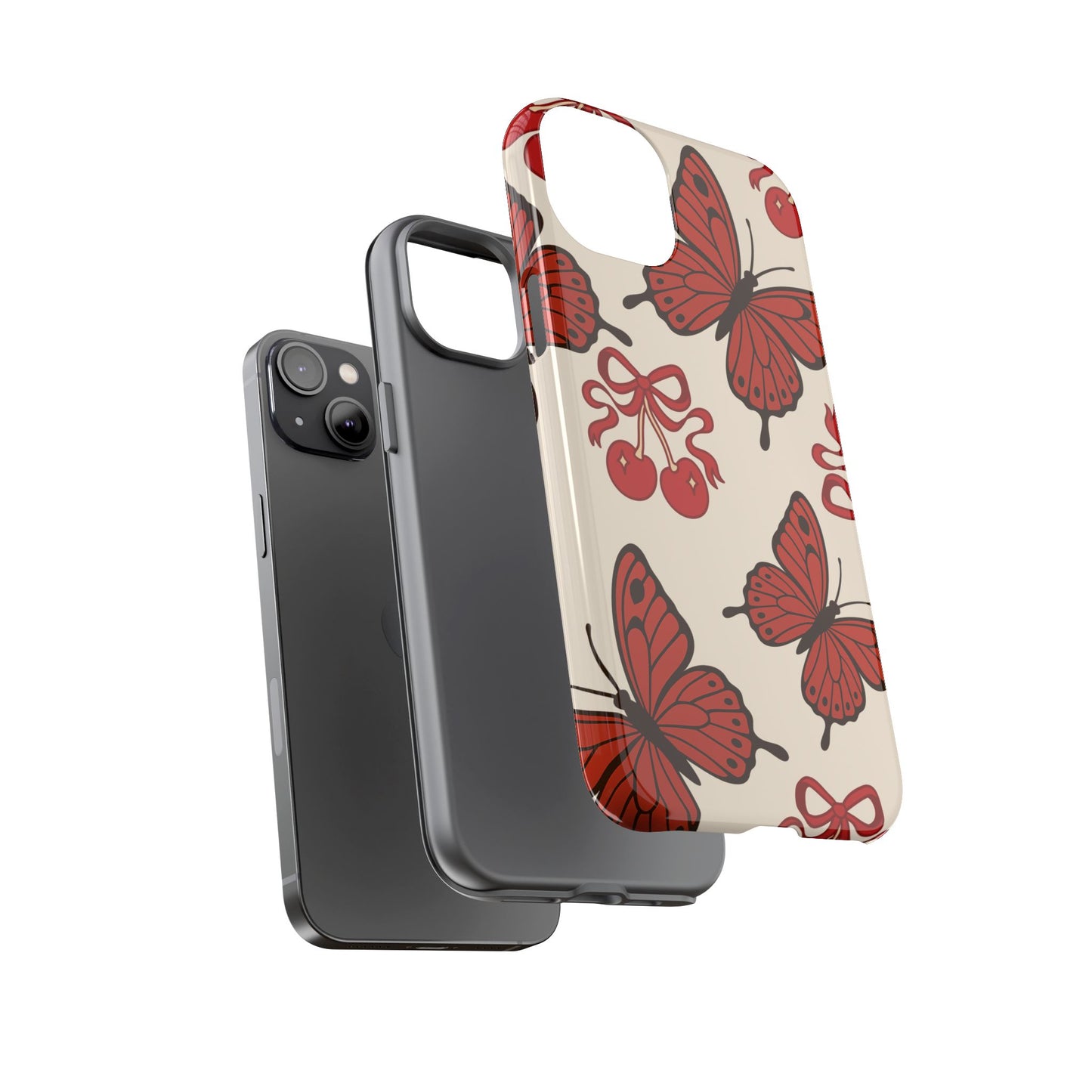 Butterfly Cherry Tough Phone Case
