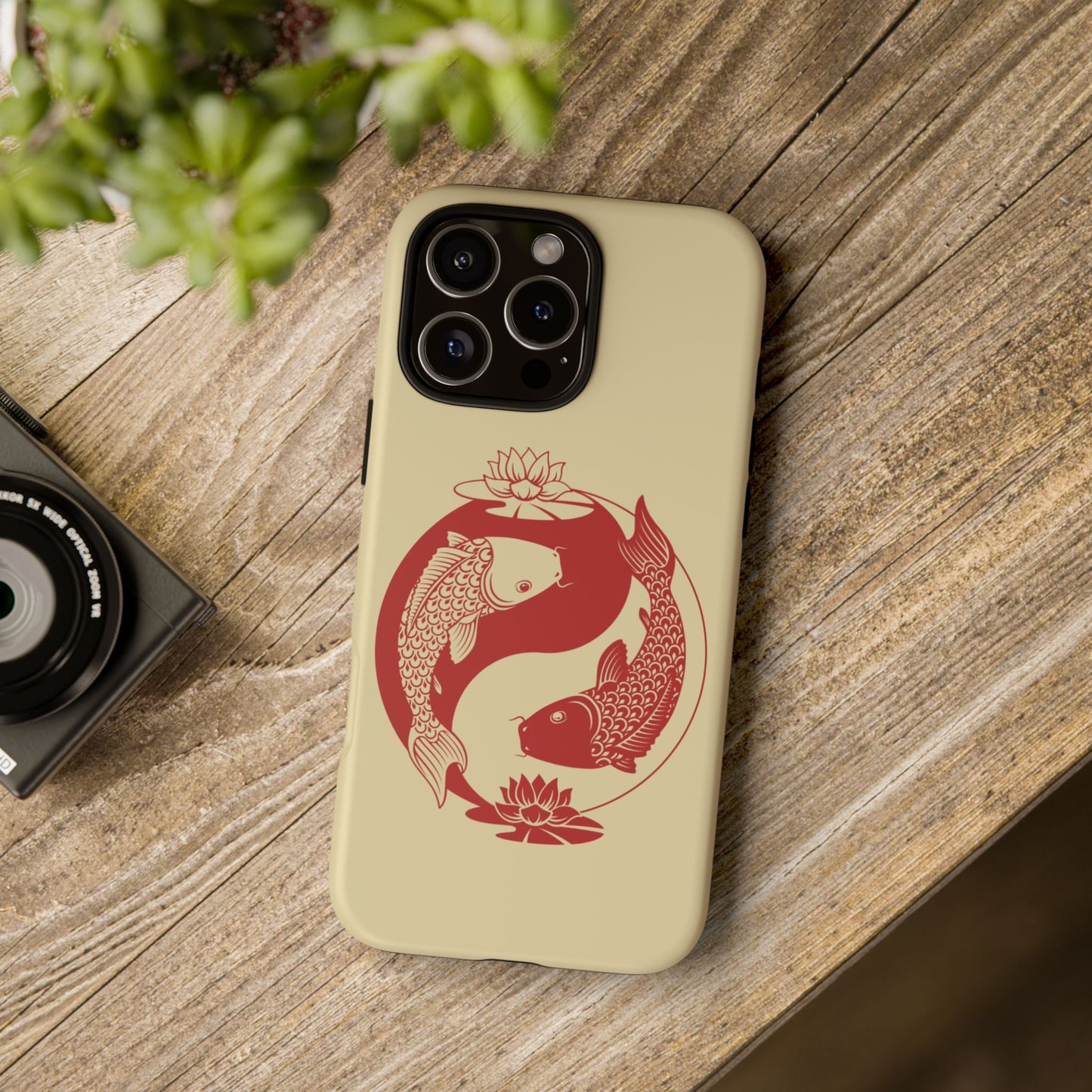 Yin Yang Koi Fish Tough Phone Case