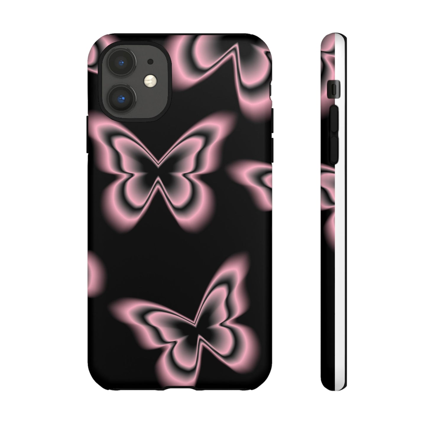 Pink Butterfly Tough Phone Case