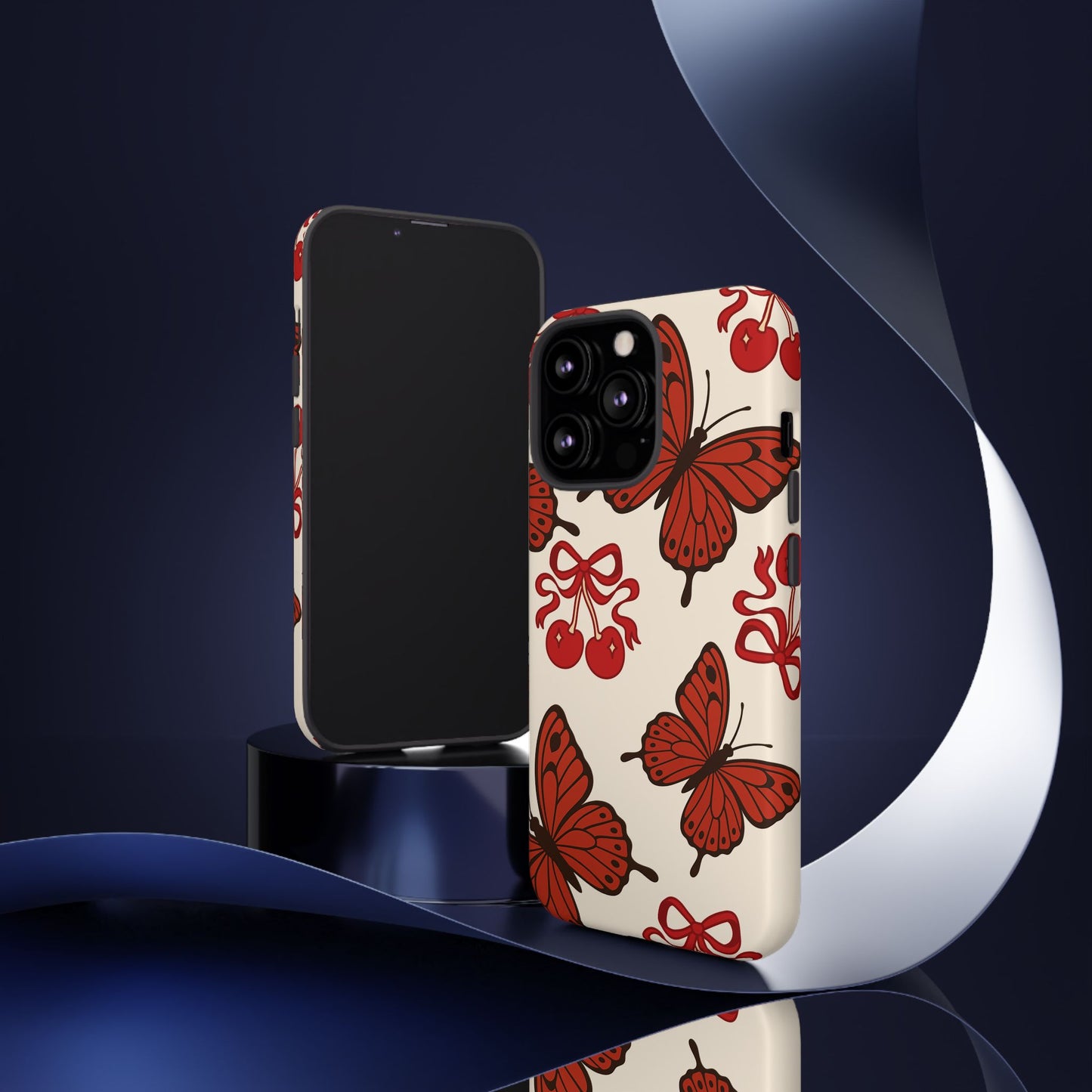 Butterfly Cherry Tough Phone Case