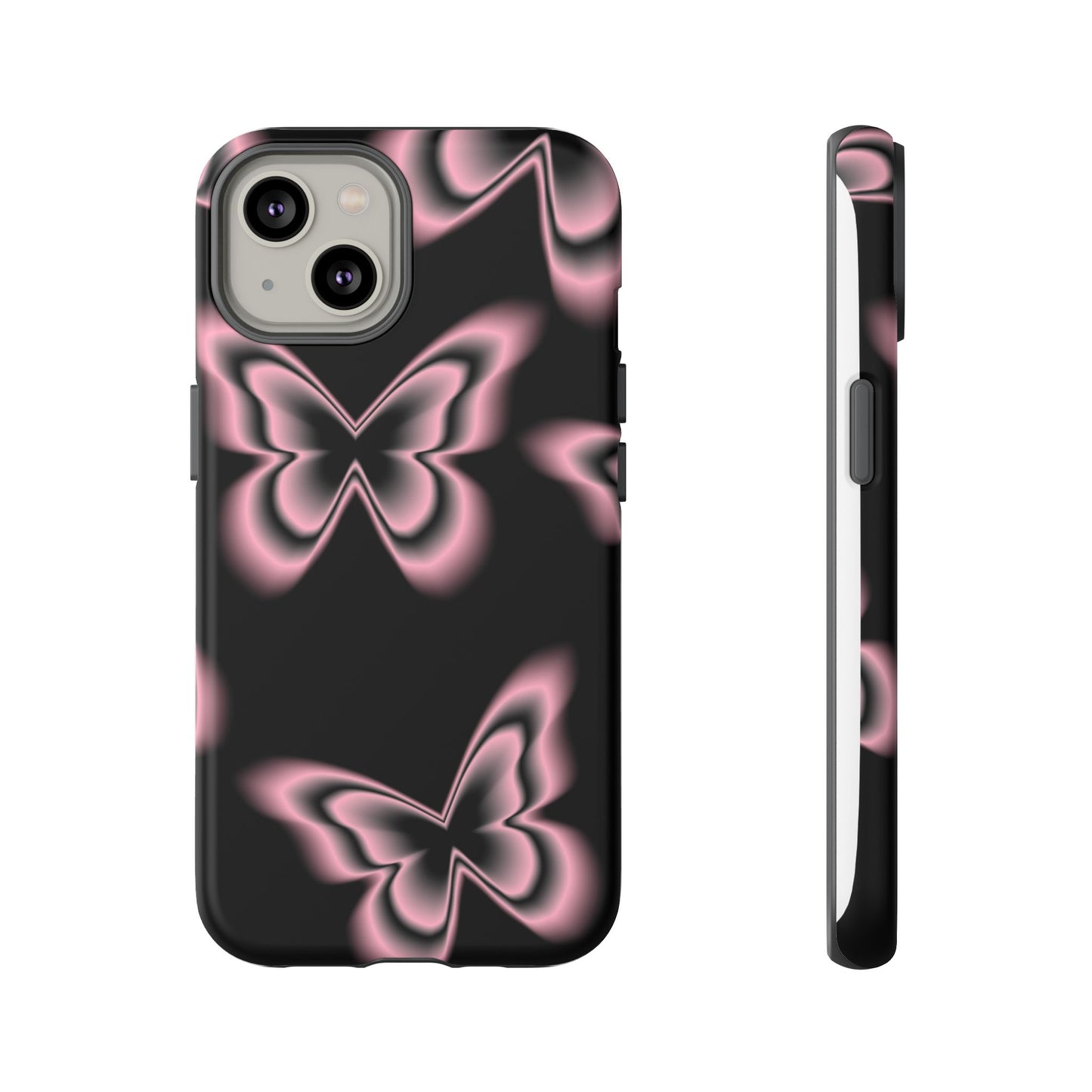 Pink Butterfly Tough Phone Case