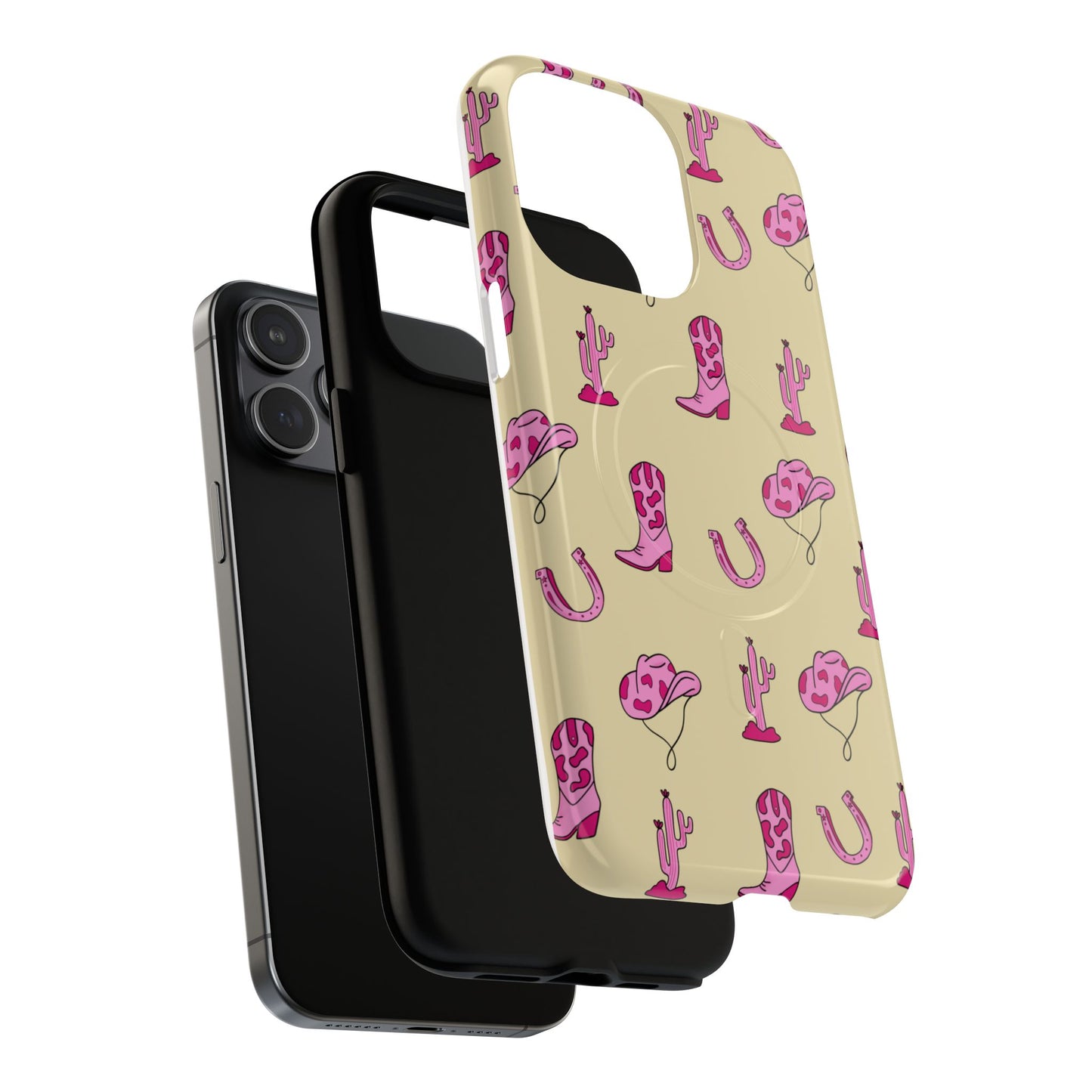 Pink Western-Themed Tough Magnetic Case