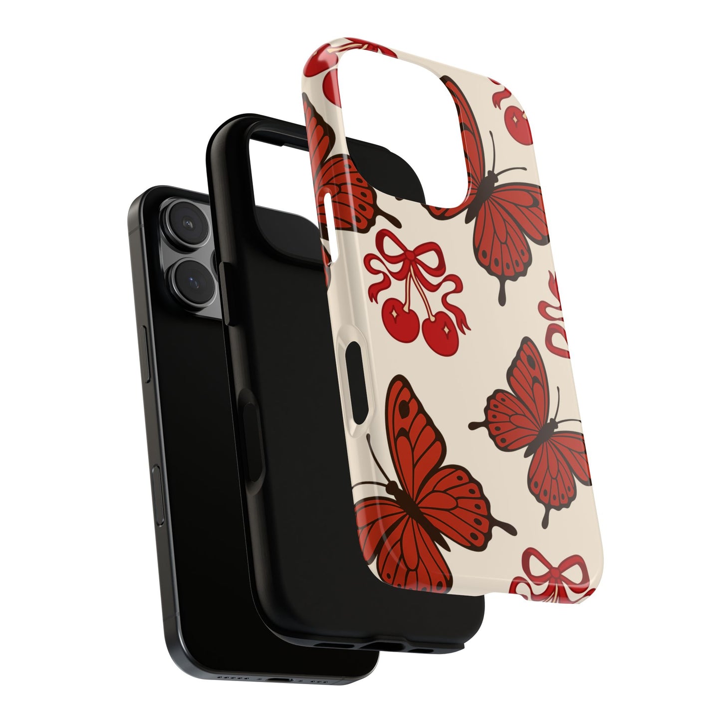 Butterfly Cherry Tough Phone Case