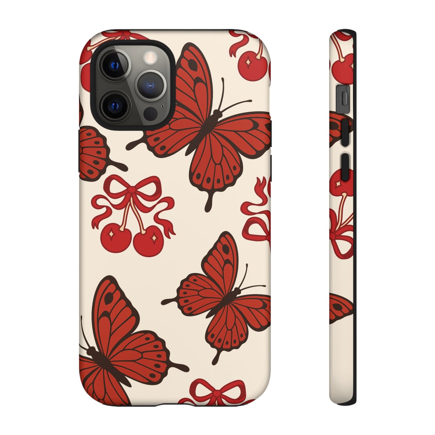 Butterfly Cherry Tough Phone Case