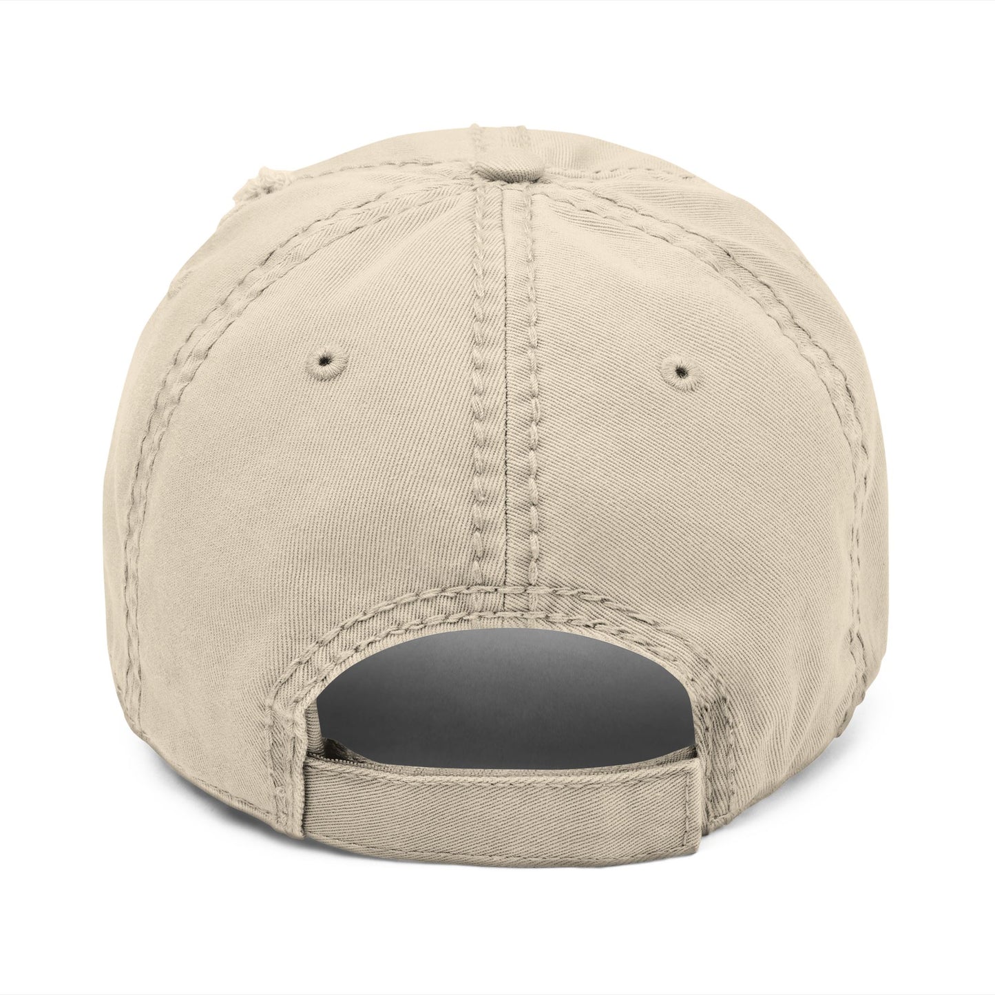 Conjunction Distressed Embroidered Dad Hat