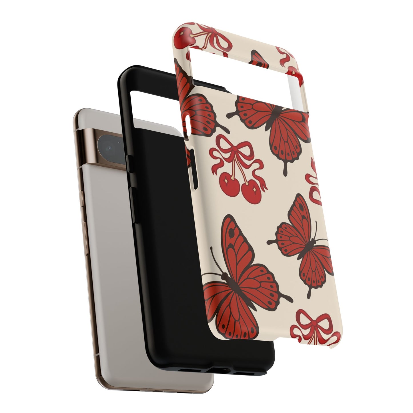 Butterfly Cherry Tough Phone Case