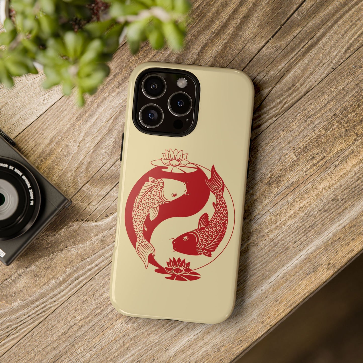 Yin Yang Koi Fish Tough Phone Case