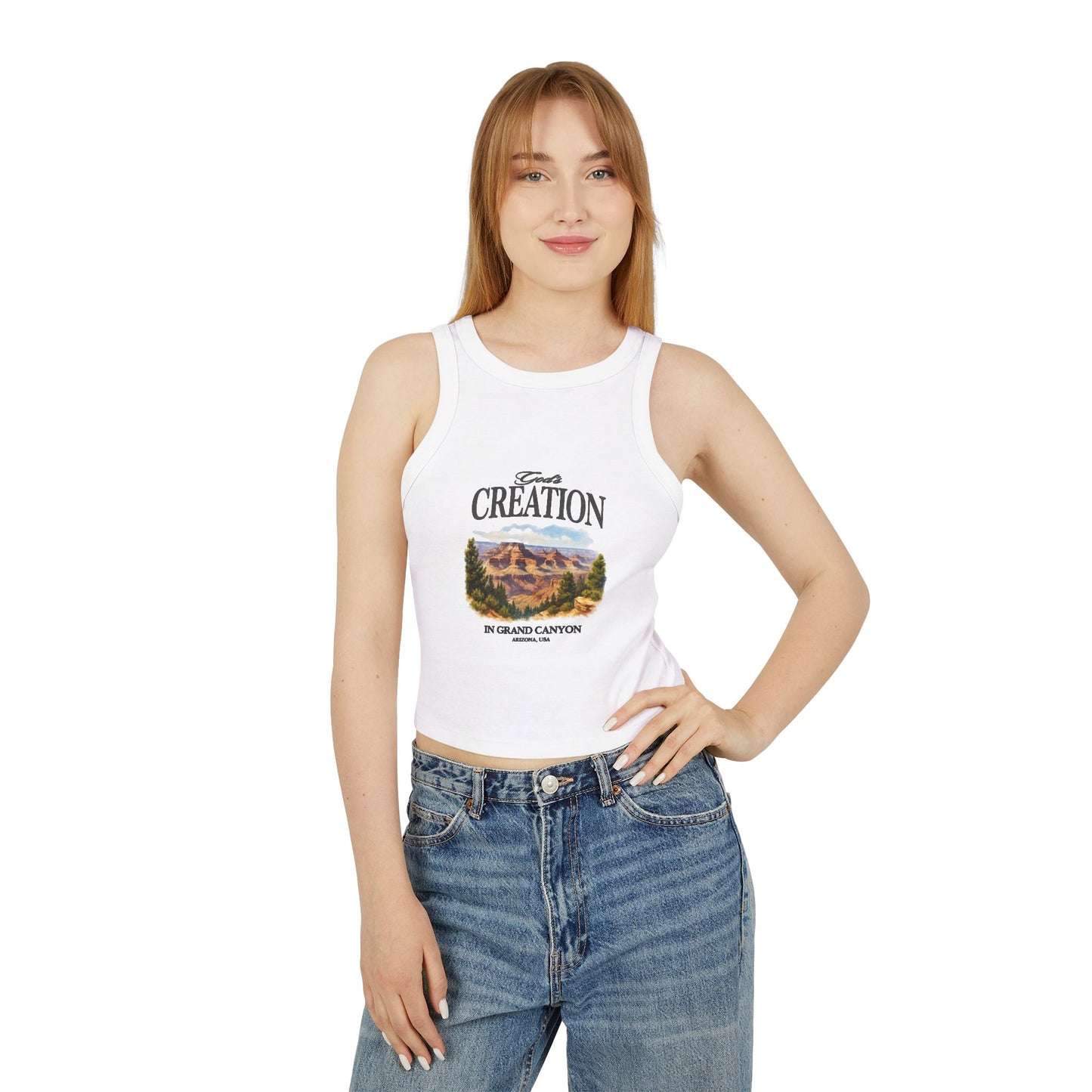 Grand Canyon Micro Rib Racer Tank Top