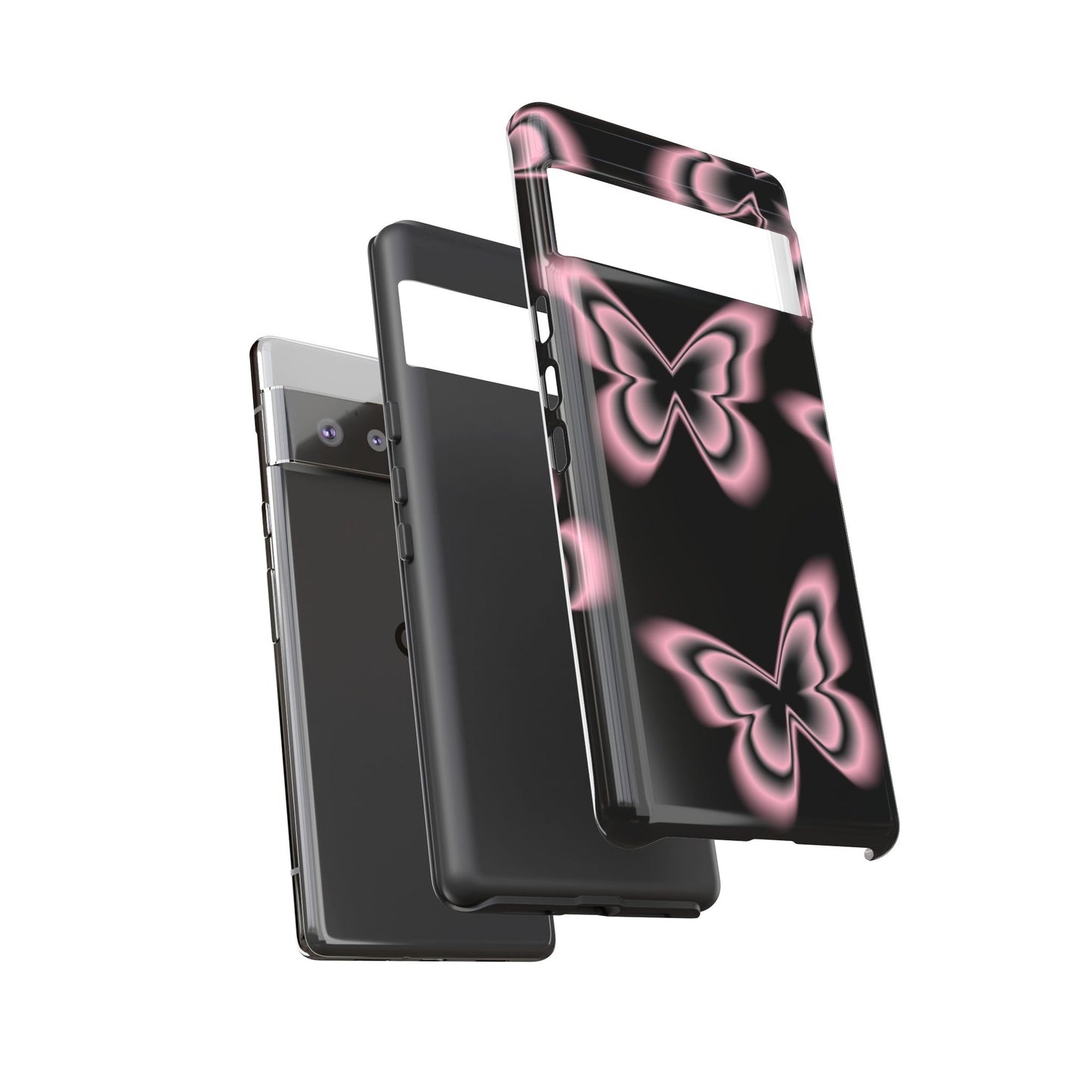 Pink Butterfly Tough Phone Case