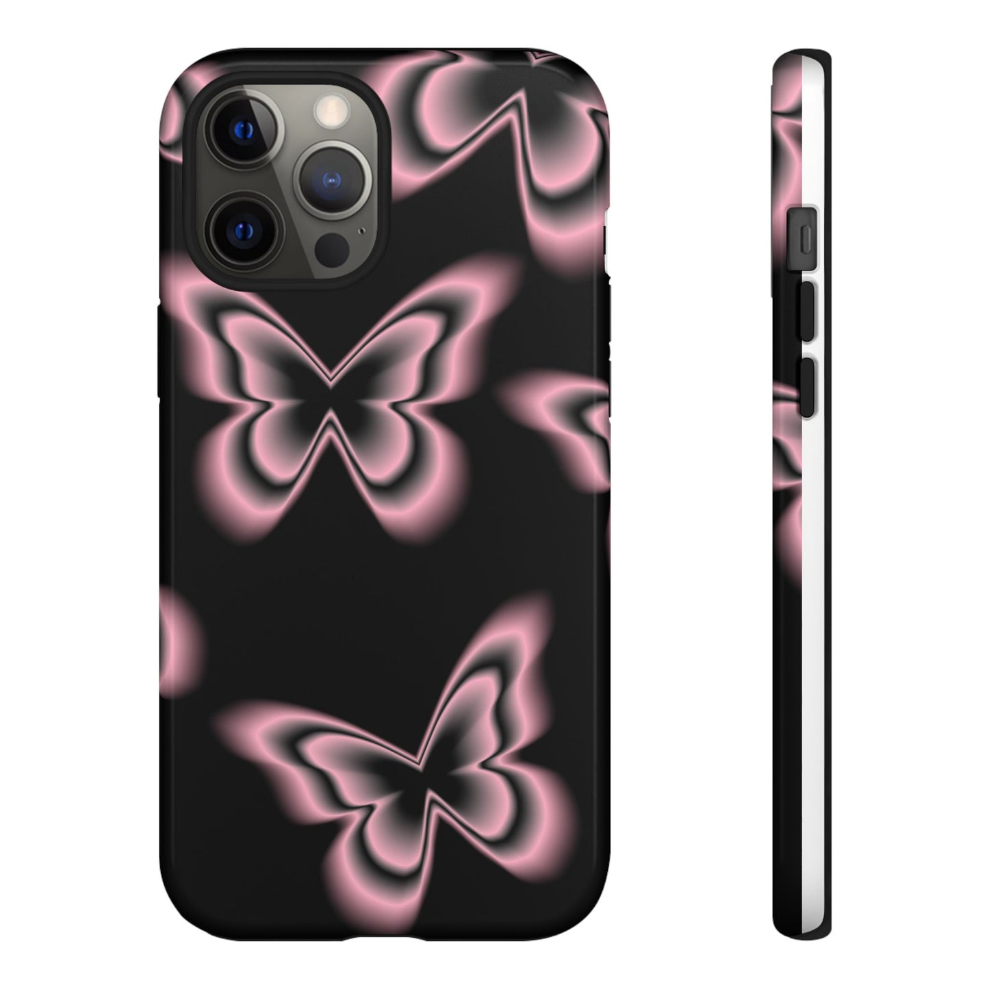 Pink Butterfly Tough Phone Case