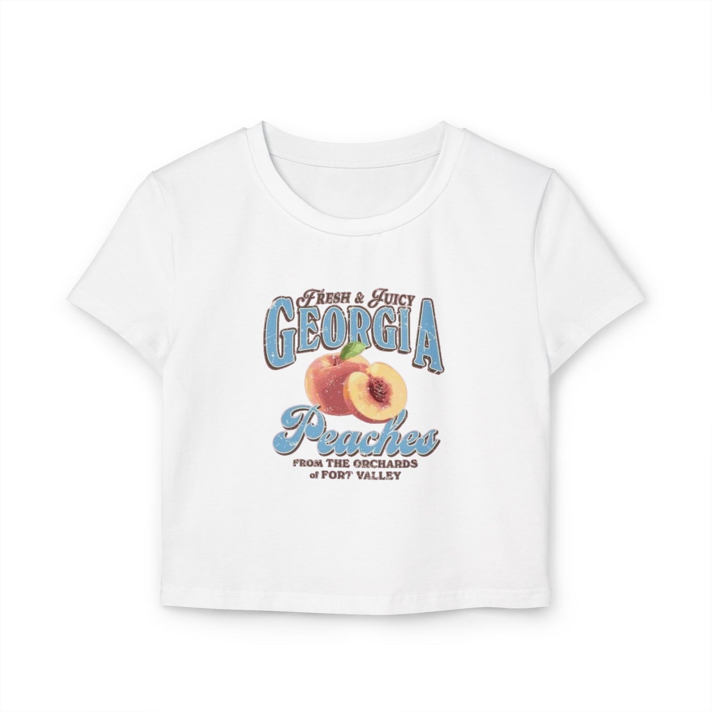 Georgia Peach Graphic Women's Baby Tee