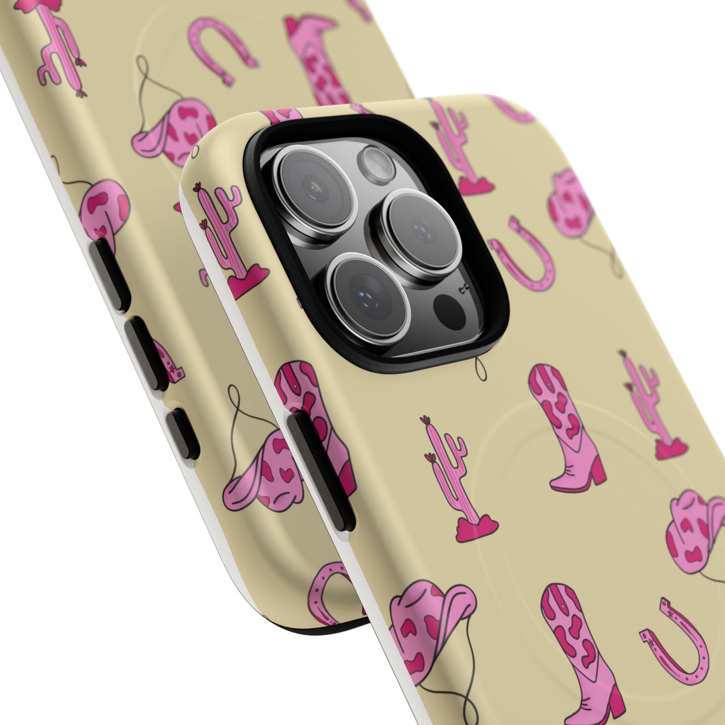 Pink Western-Themed Tough Magnetic Case
