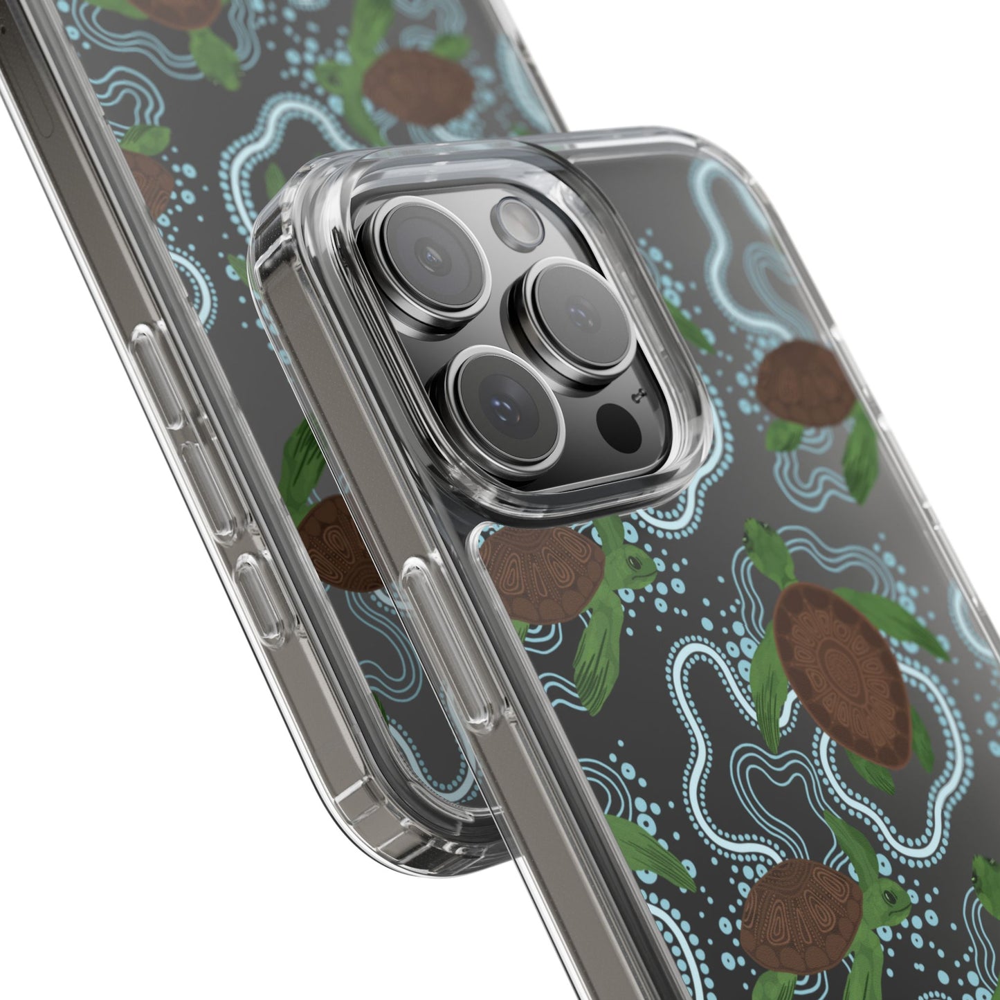 Turtle Design Clear Phone Case