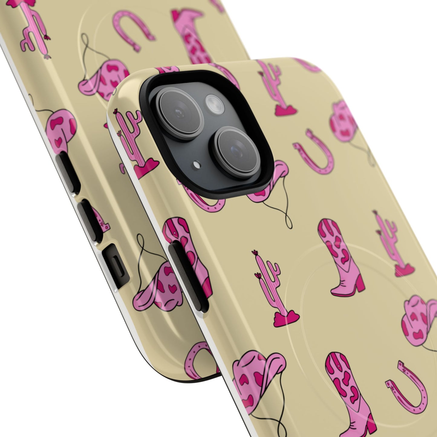 Pink Western-Themed Tough Magnetic Case