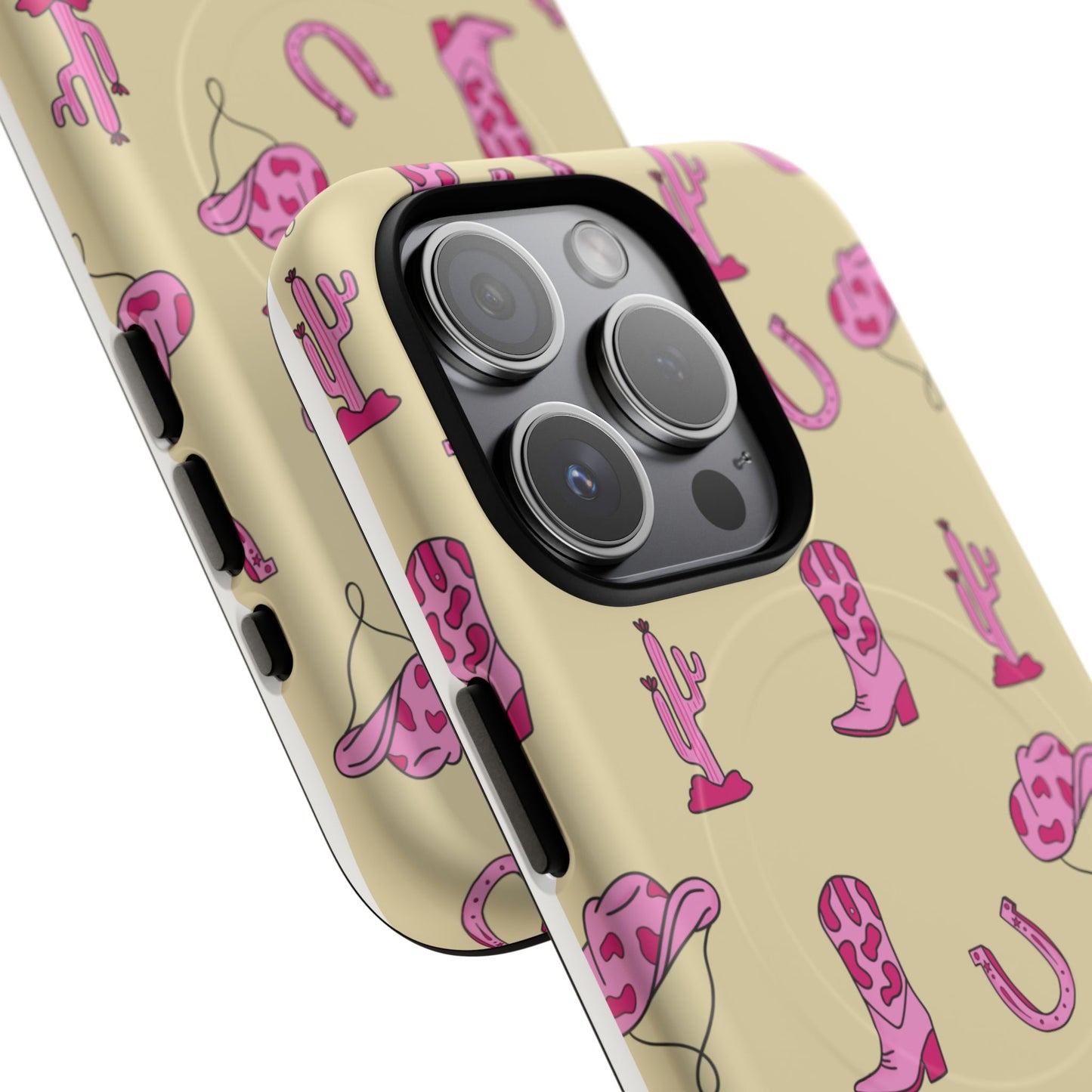 Pink Western-Themed Tough Magnetic Case