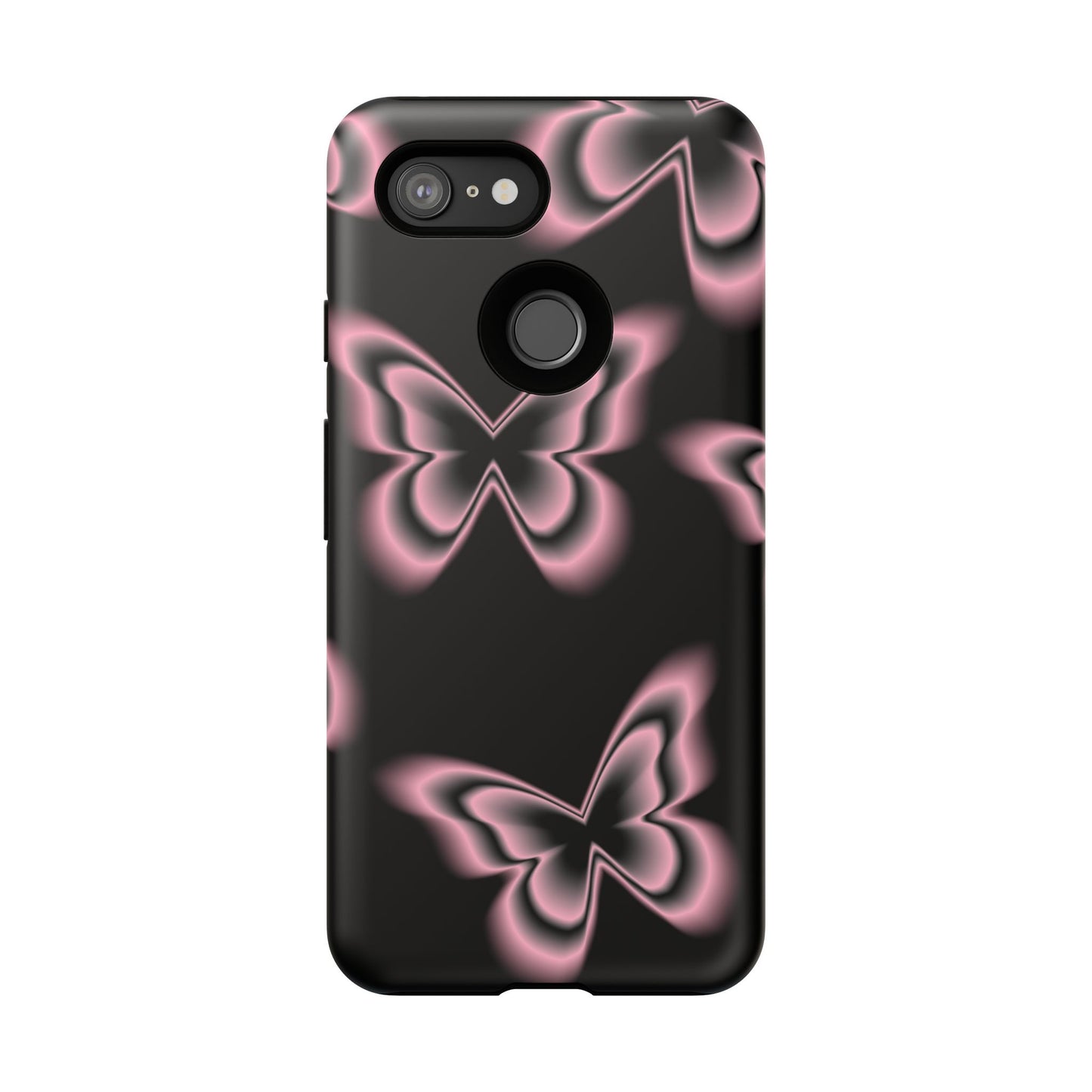 Pink Butterfly Tough Phone Case