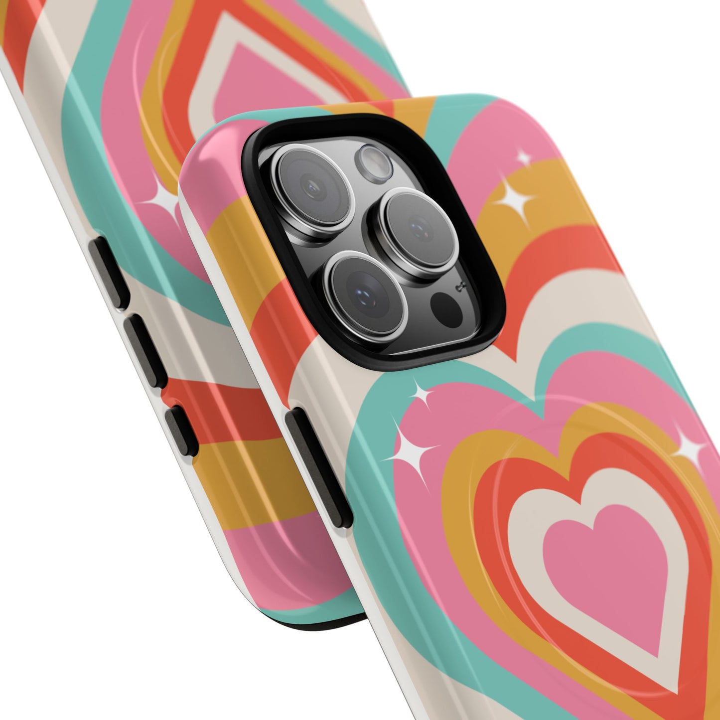 Colorful Heart Tough Magnetic Case