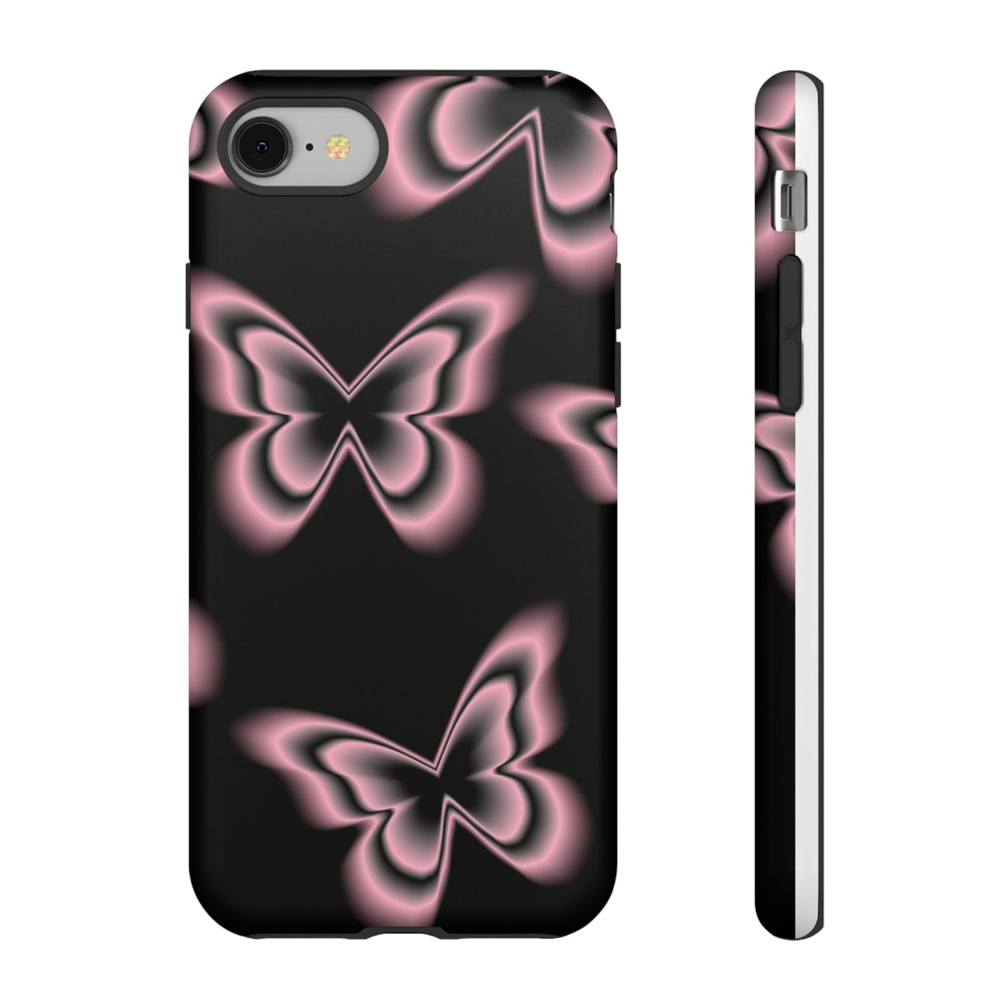 Pink Butterfly Tough Phone Case