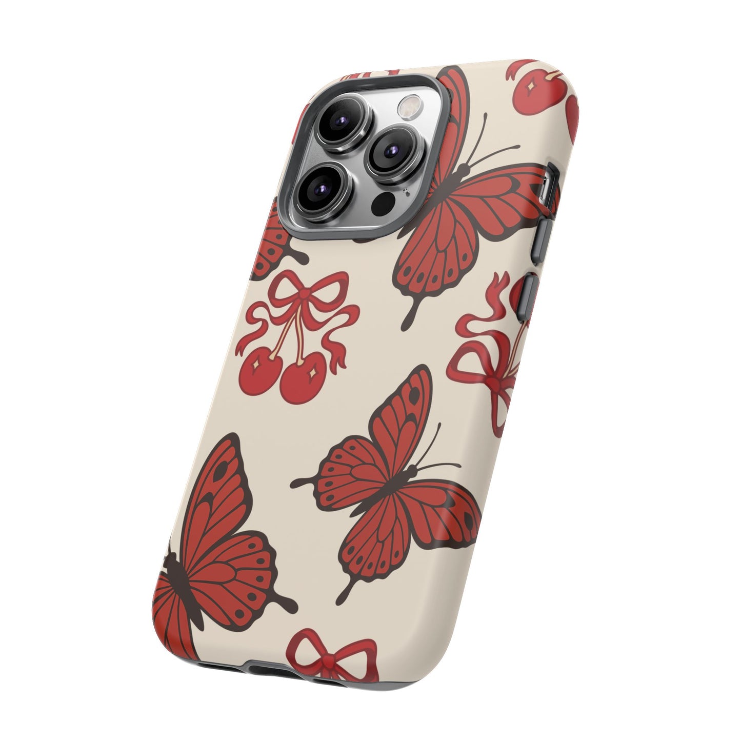 Butterfly Cherry Tough Phone Case