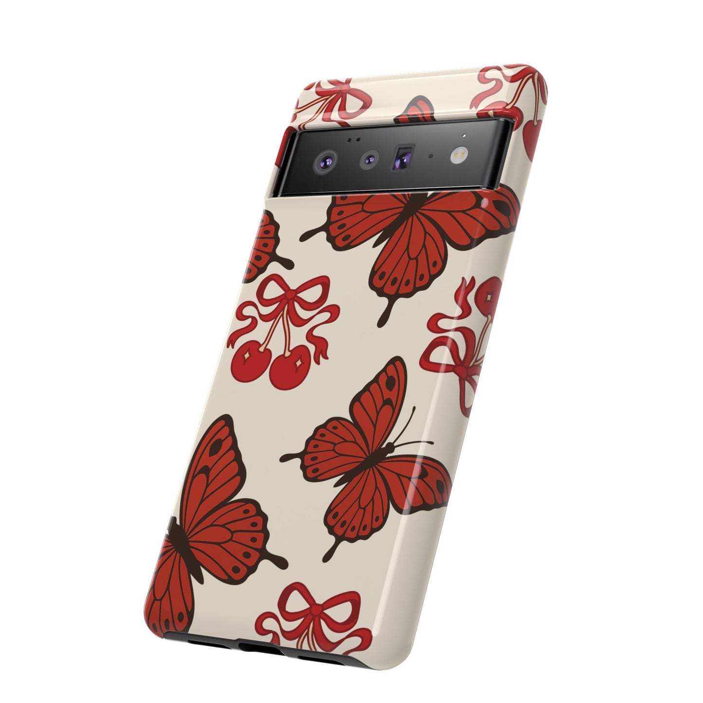 Butterfly Cherry Tough Phone Case