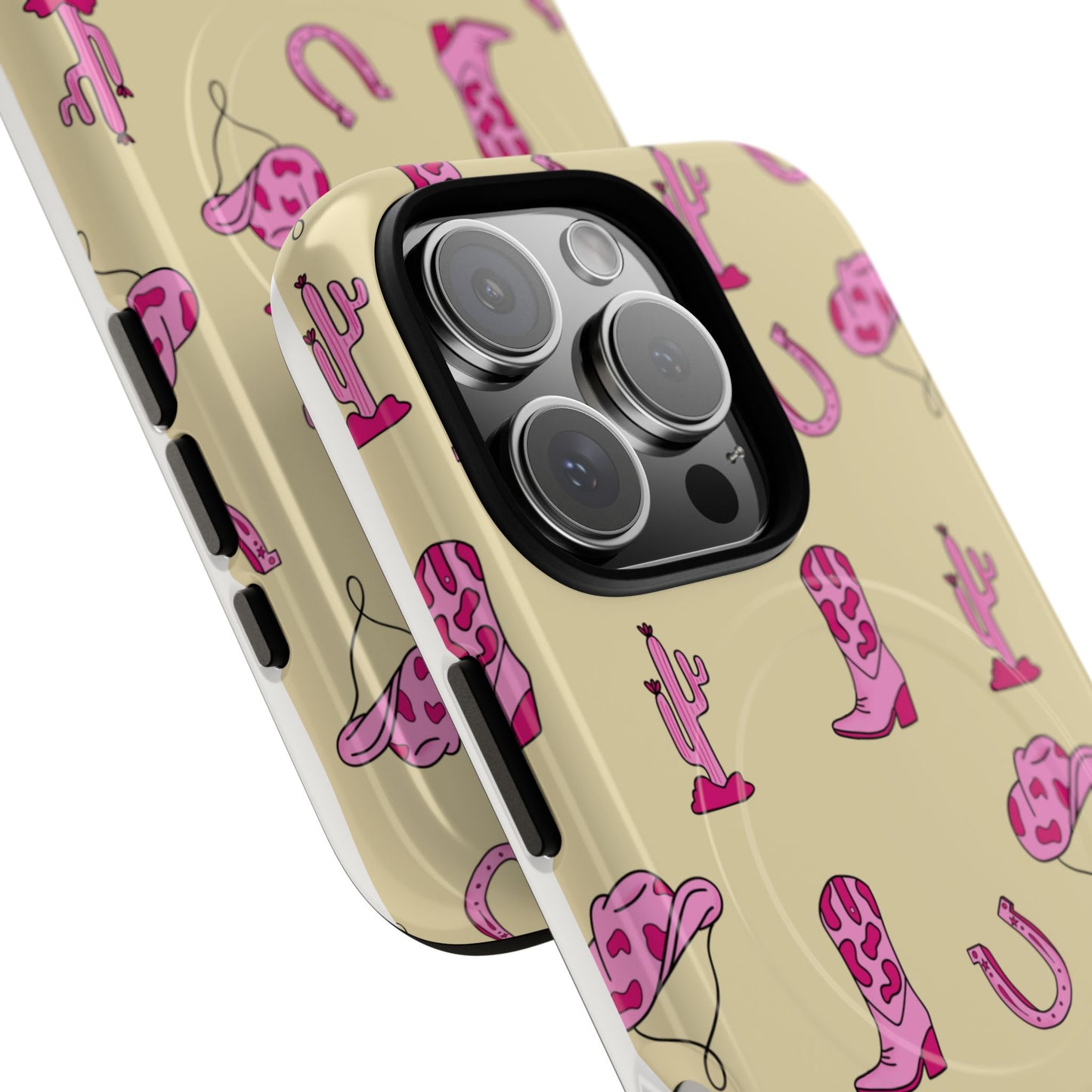 Pink Western-Themed Tough Magnetic Case