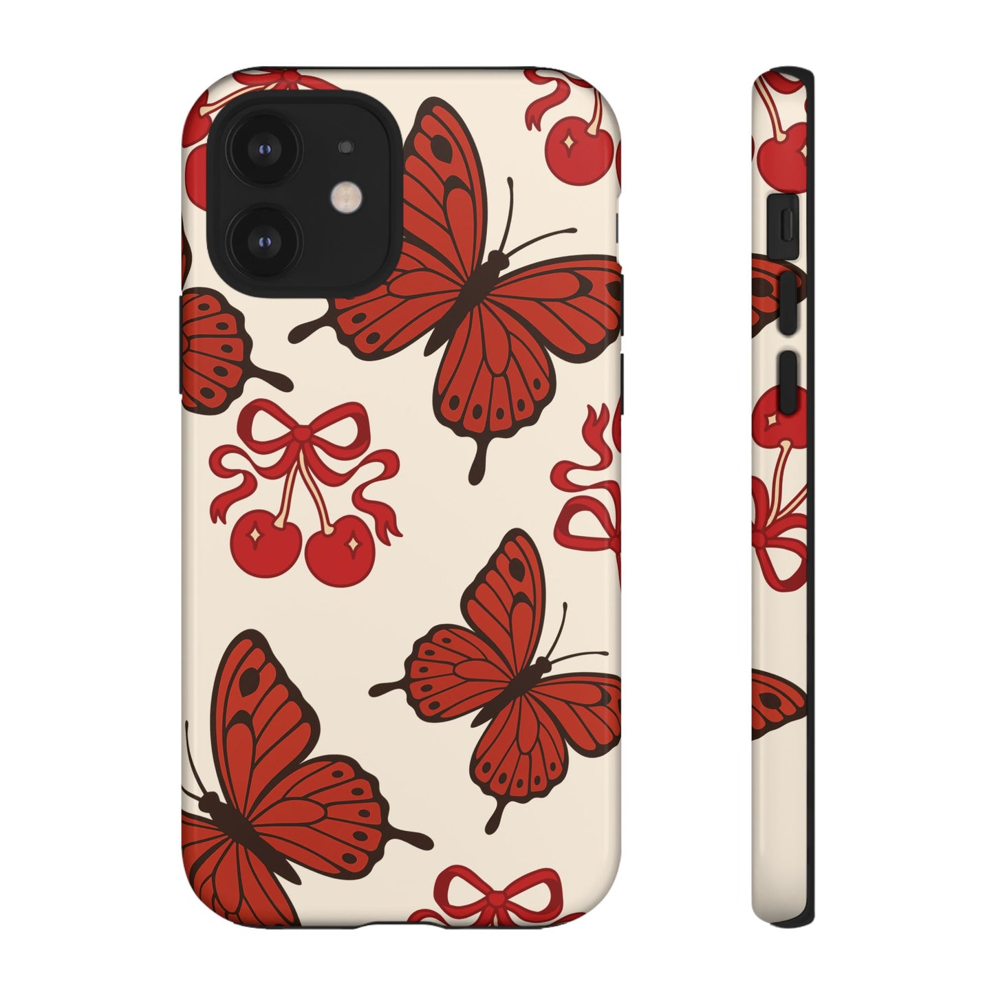 Butterfly Cherry Tough Phone Case