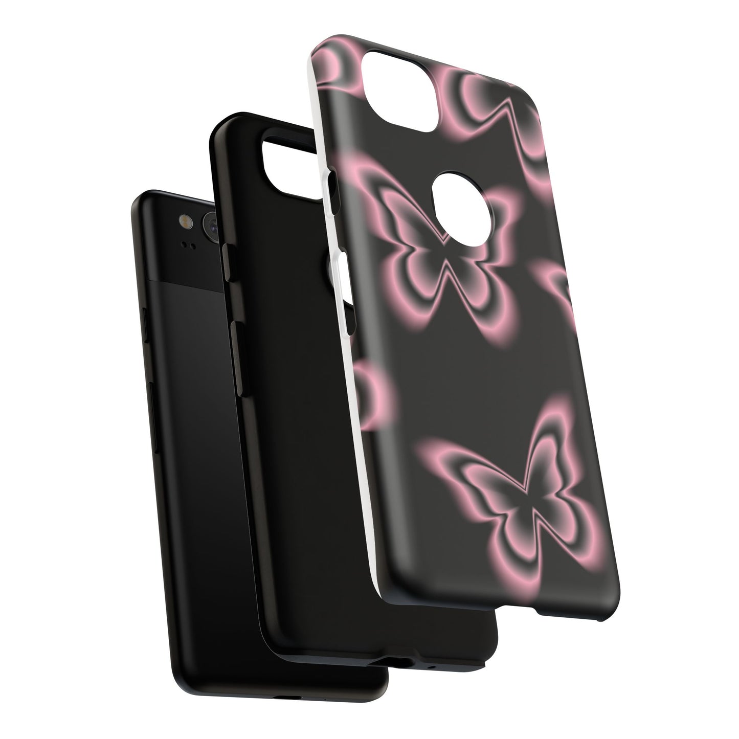 Pink Butterfly Tough Phone Case