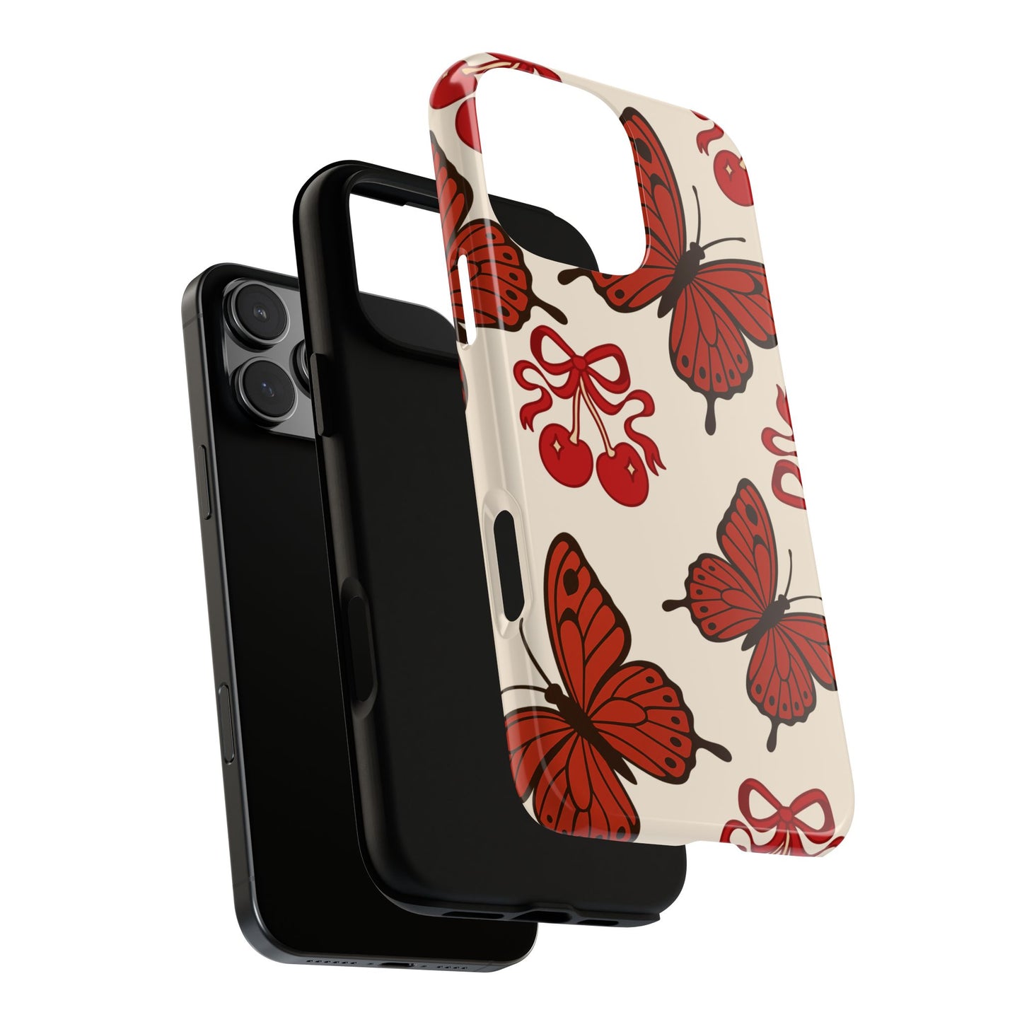 Butterfly Cherry Tough Phone Case