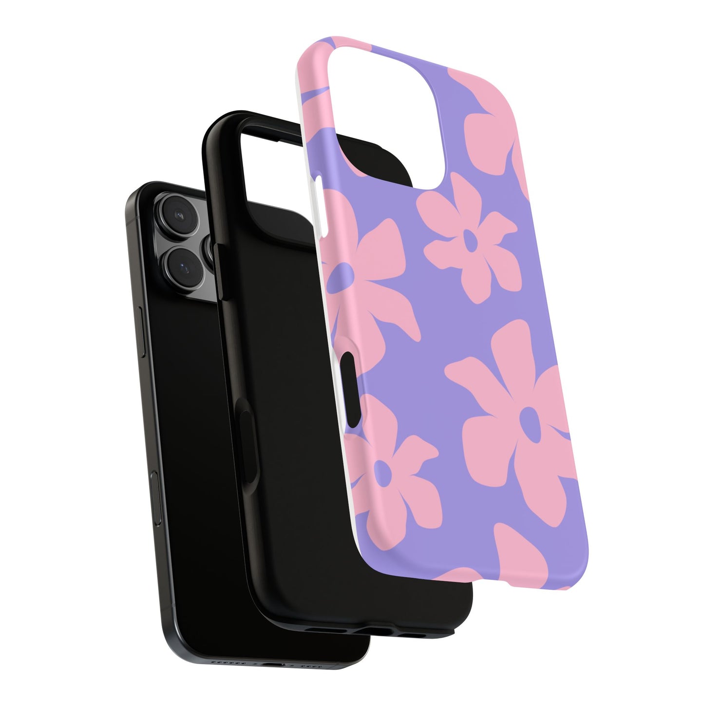 Pink Floral Tough Phone Case