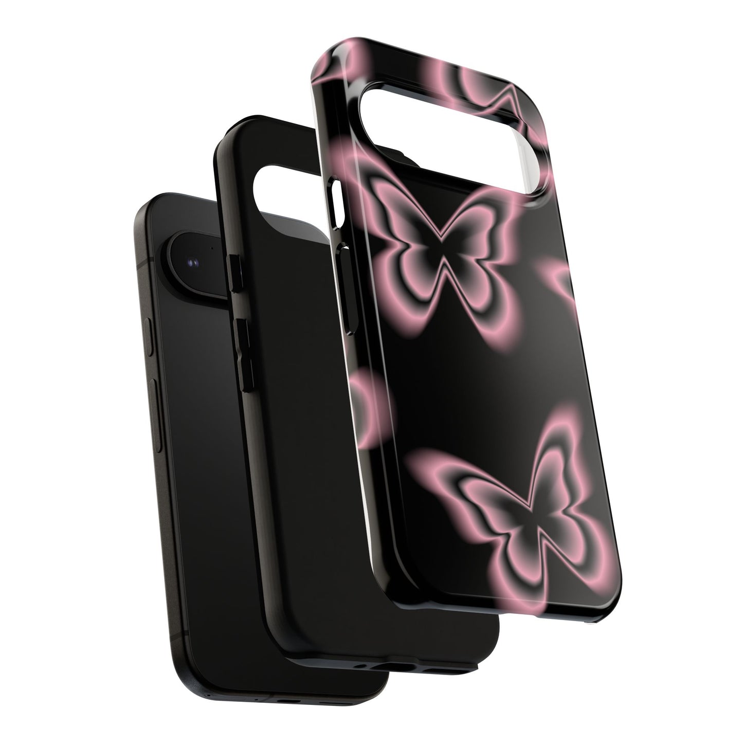 Pink Butterfly Tough Phone Case