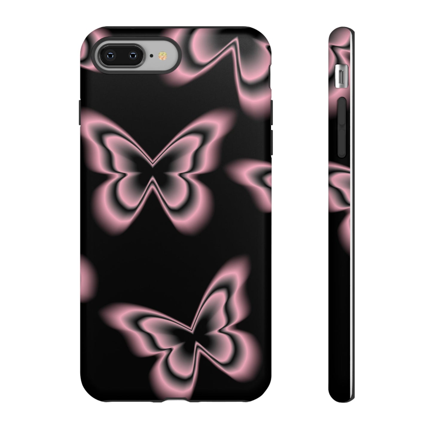 Pink Butterfly Tough Phone Case