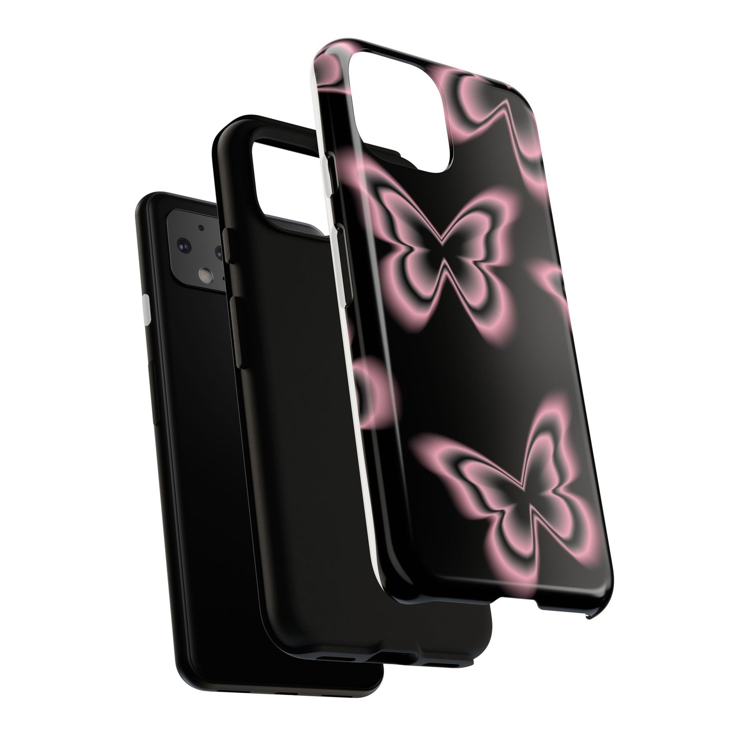 Pink Butterfly Tough Phone Case