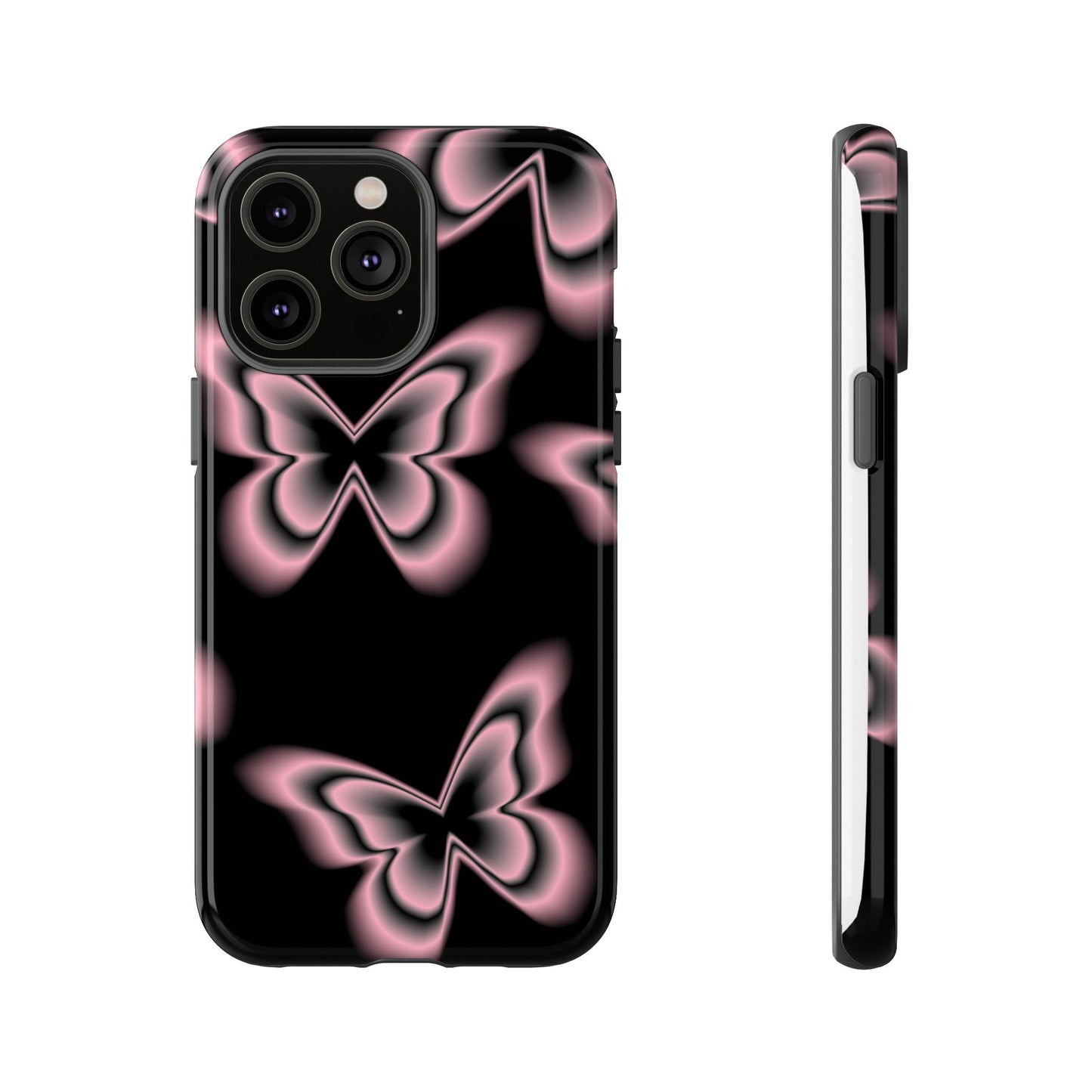 Pink Butterfly Tough Phone Case