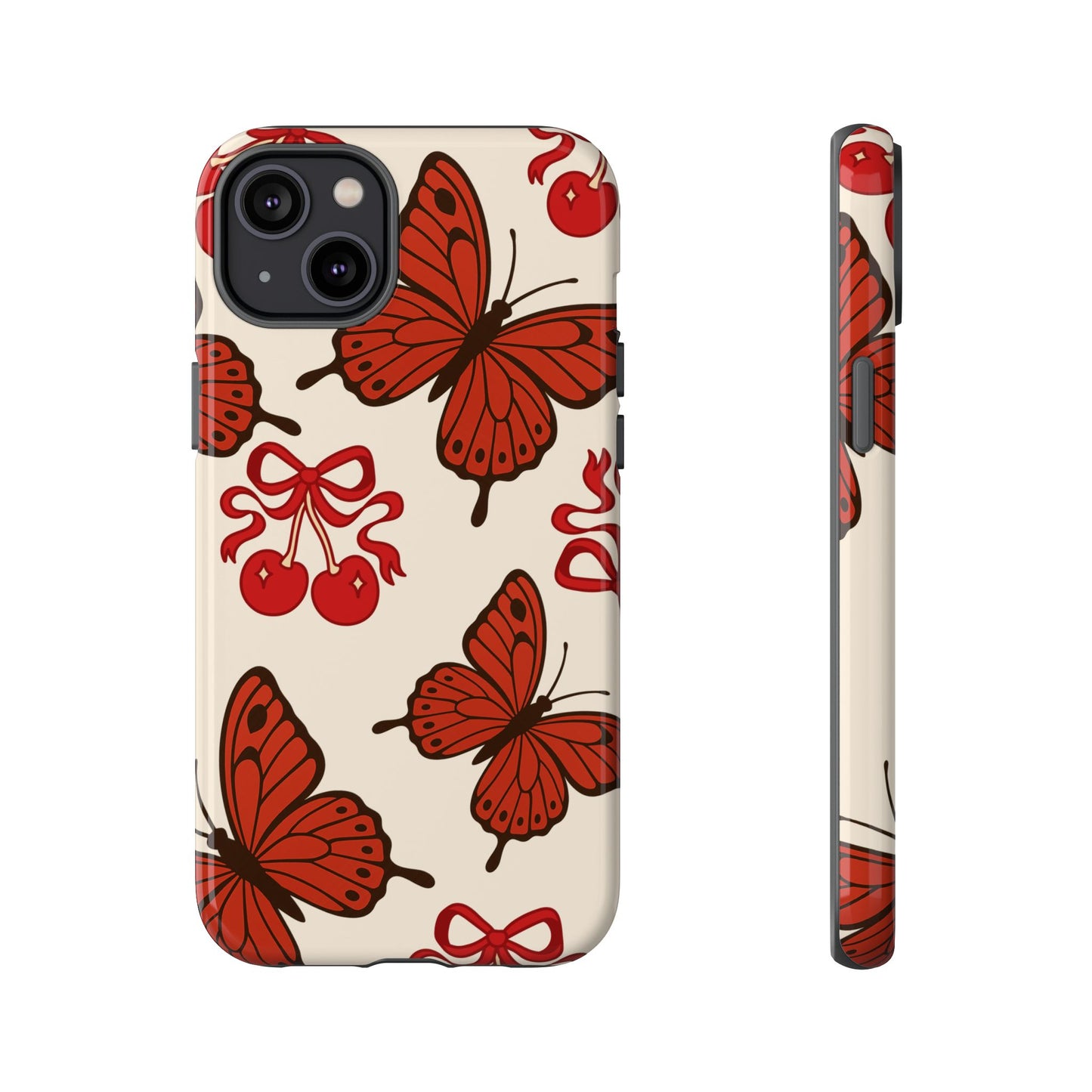 Butterfly Cherry Tough Phone Case