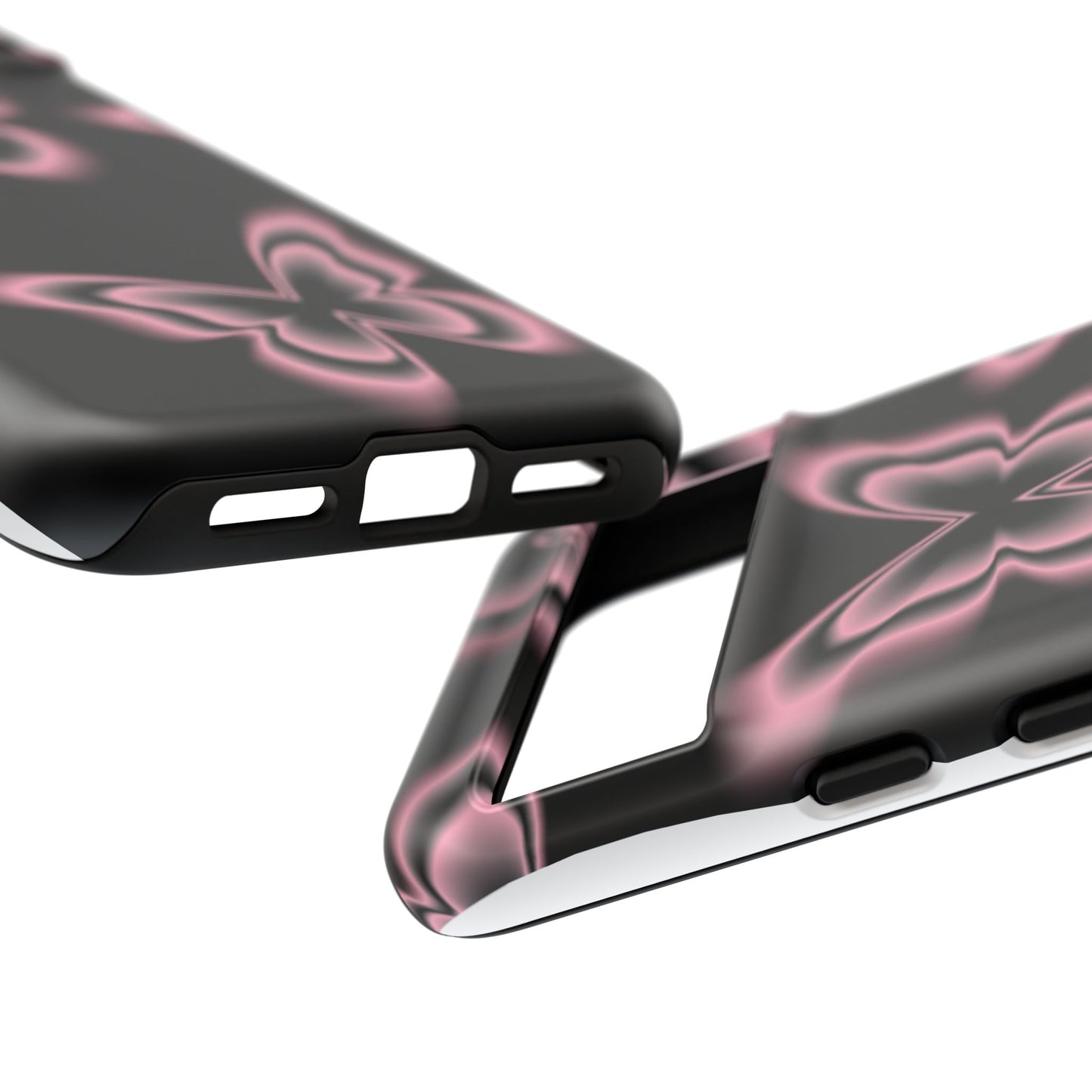 Pink Butterfly Tough Phone Case