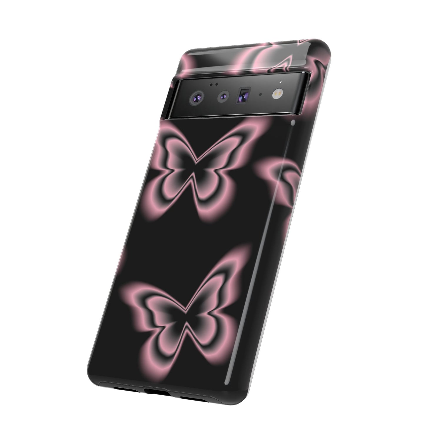 Pink Butterfly Tough Phone Case