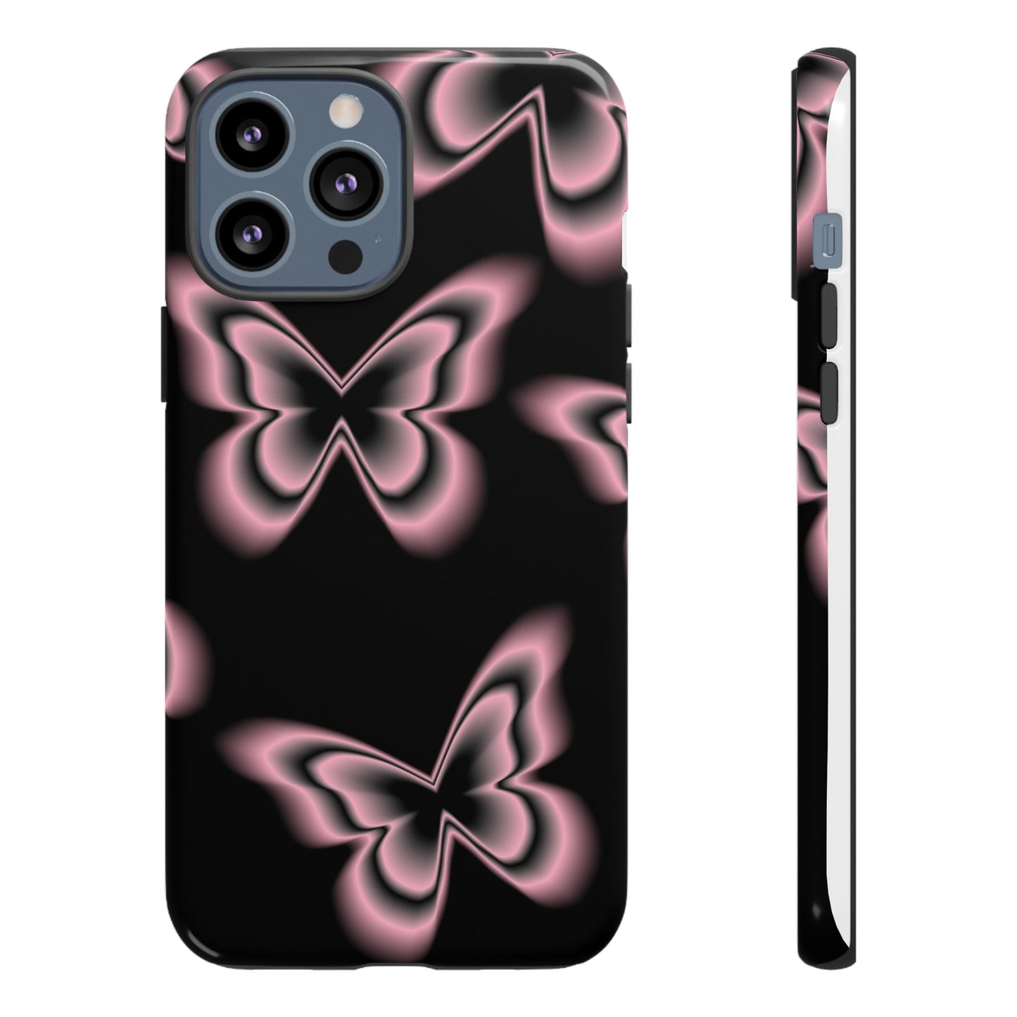 Pink Butterfly Tough Phone Case